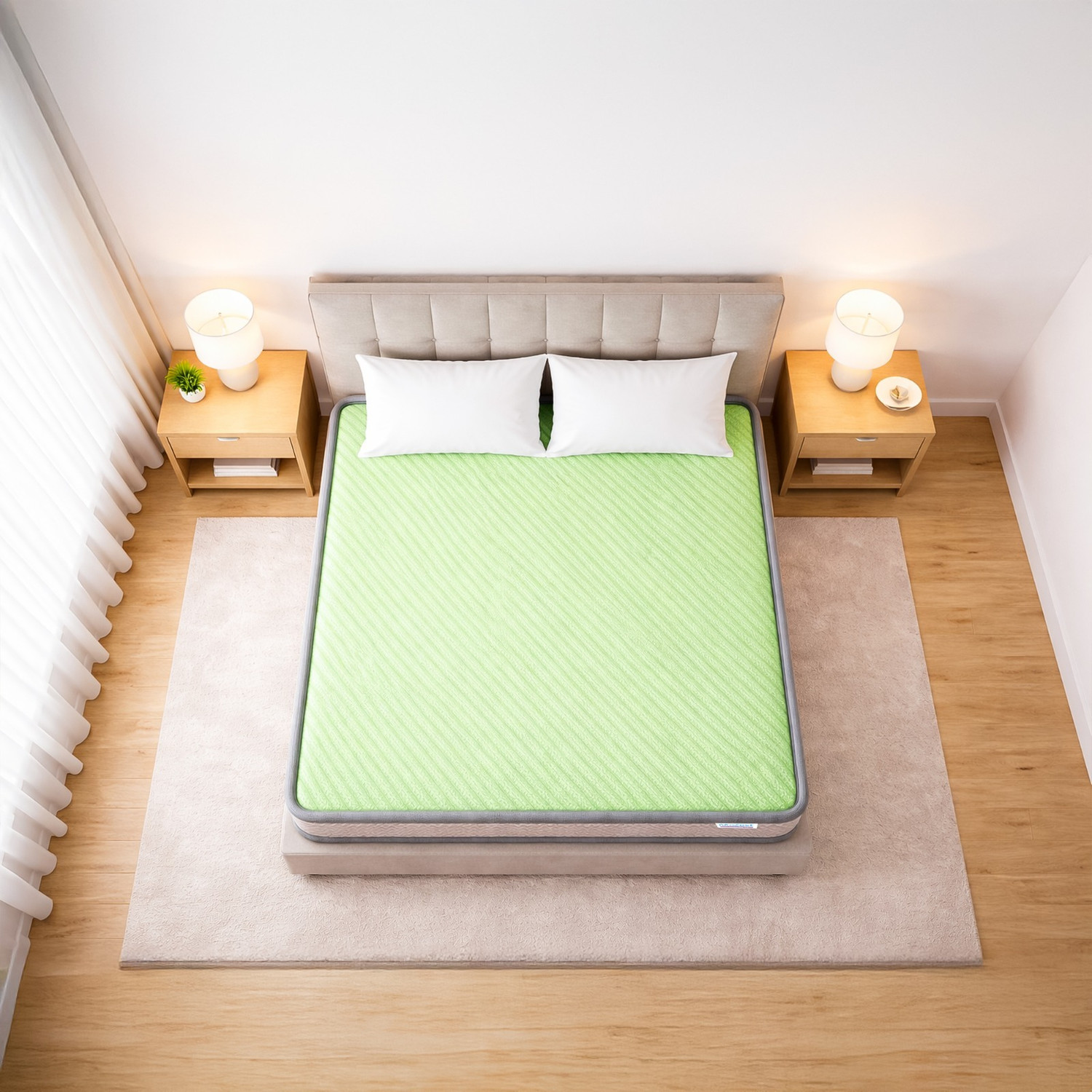 Image of Neobest Orthopaedic DualSide HR Foam, 3 Layer High Density Lumbar Foam Support Mattress 4 inch Double High Resilience (HR) Foam Mattress