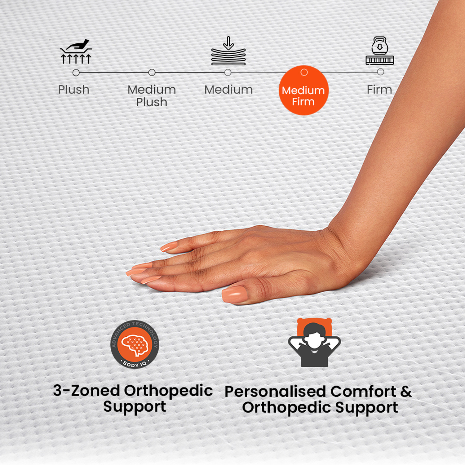 Image of Sleepyhead Original - BodyIQ Orthopedic Memory Foam 6 inch King High Density (HD) Foam Mattress