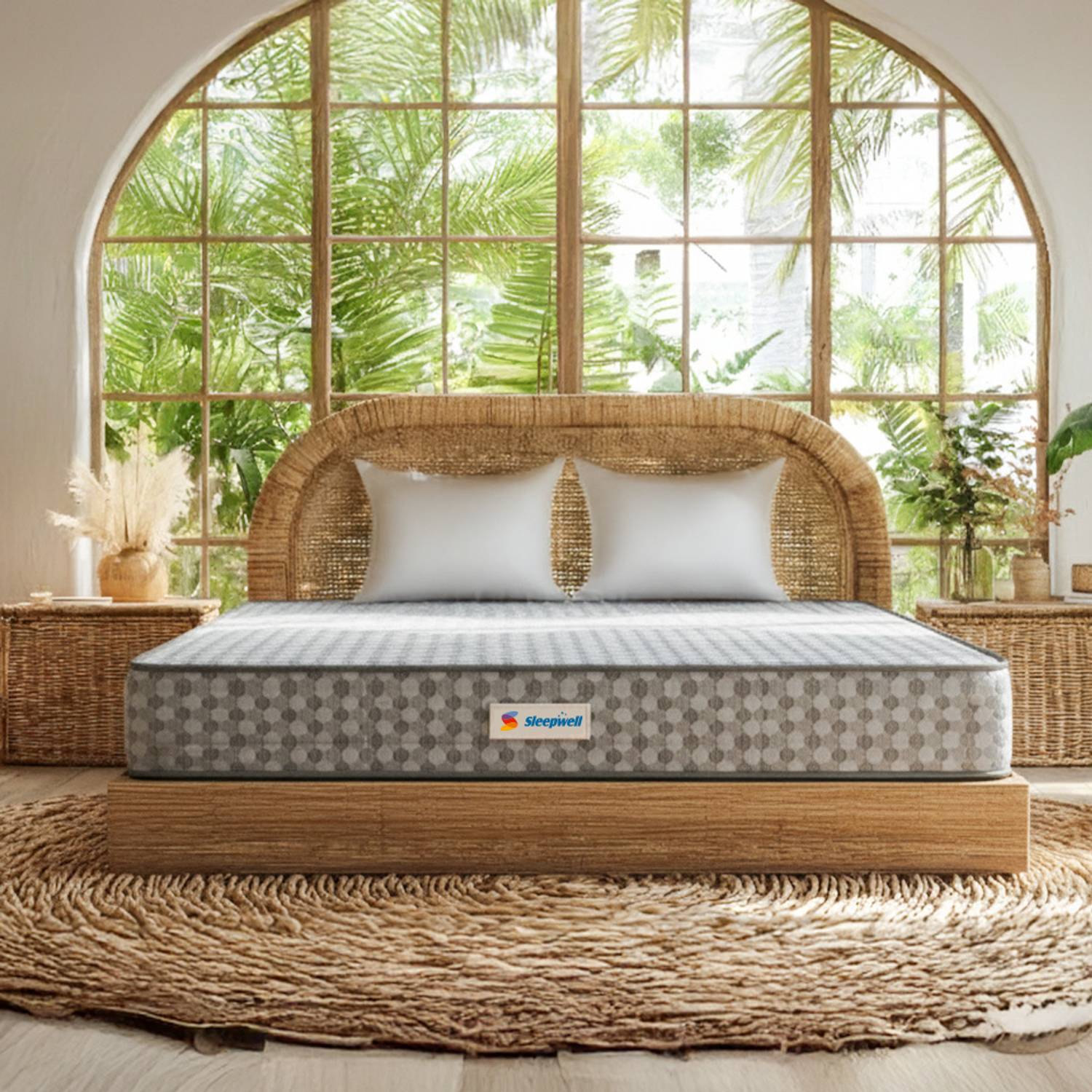 Sleepwell Orthopedic Pro Natural Latex, Quilted Top, Resitec Foam, Neem Anti-Microbial, 6 inch Single High Resilience (HR) Foam Mattress