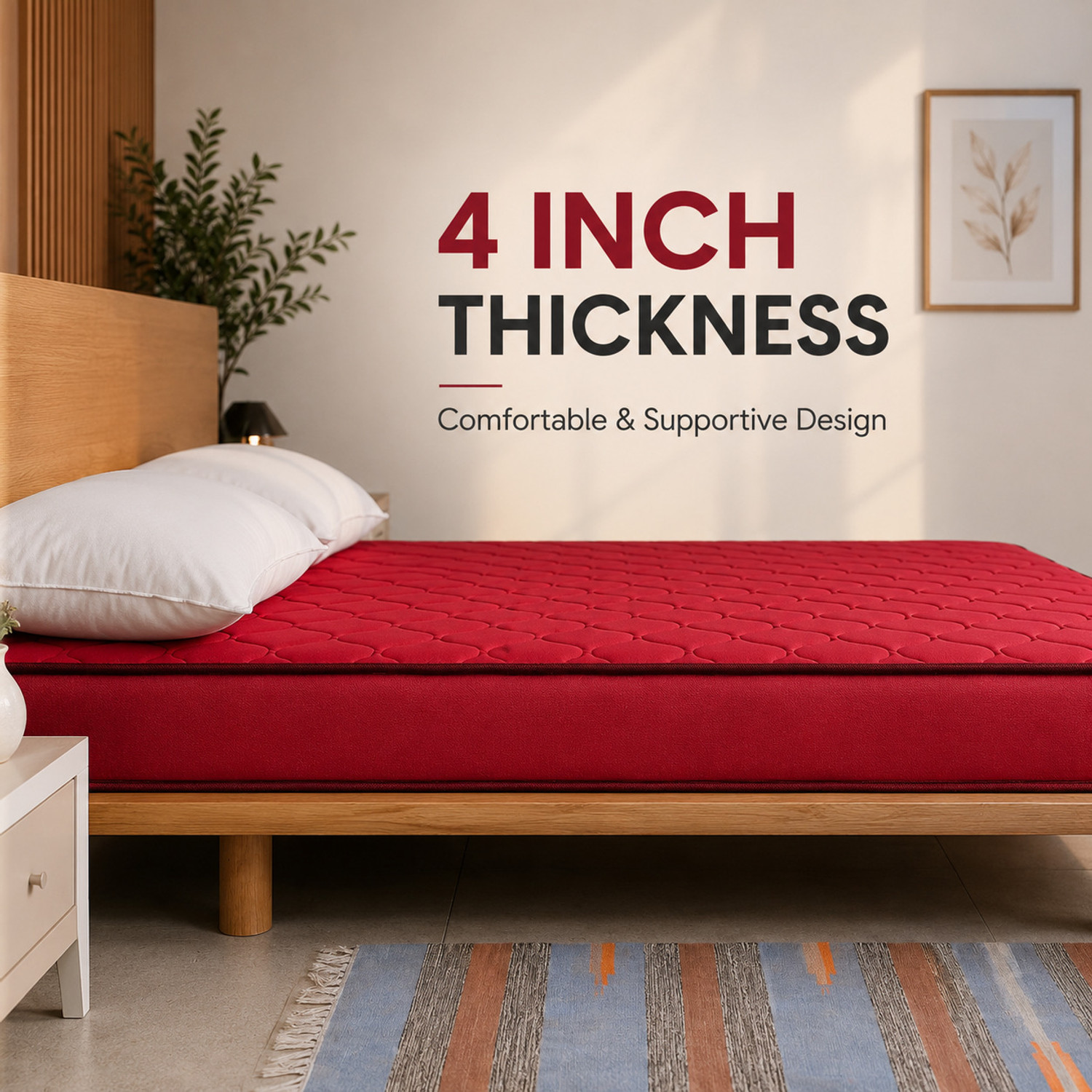 Image of Dadiwal Matress Bed Matress 4 inch Double PU Foam Mattress