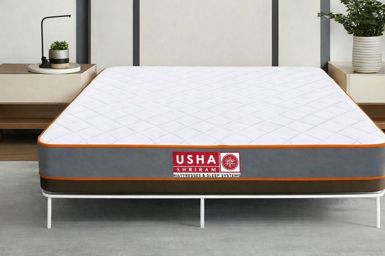 Image of USHA SHRIRAM 7-Zone Dual Comfort Hard & Soft Side 5 inch King High Resilience (HR) Foam Mattress