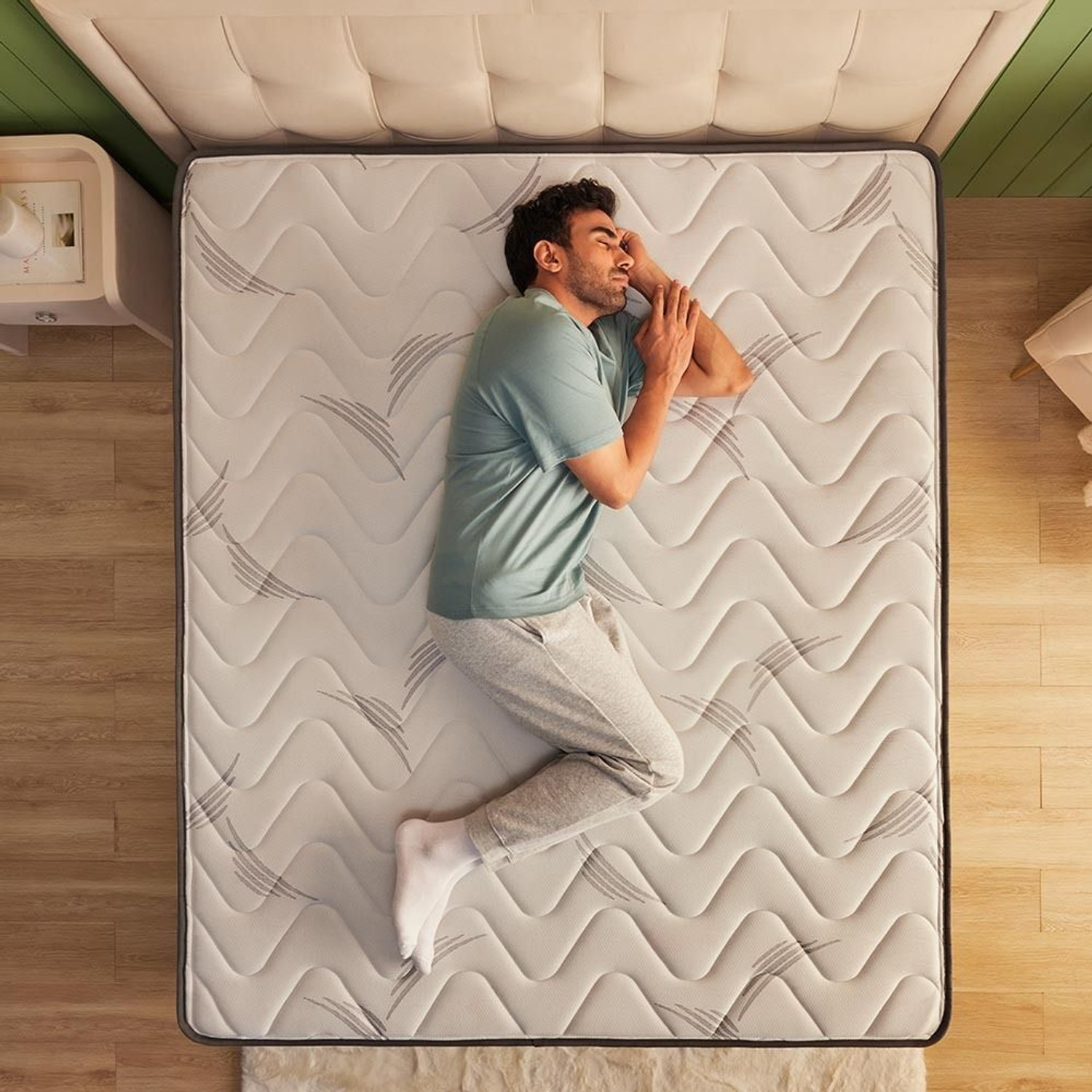 Image of Wakefit Elevate Pocket Spring Mattress with Memory Foam 6 inch Queen Pocket Spring Mattress