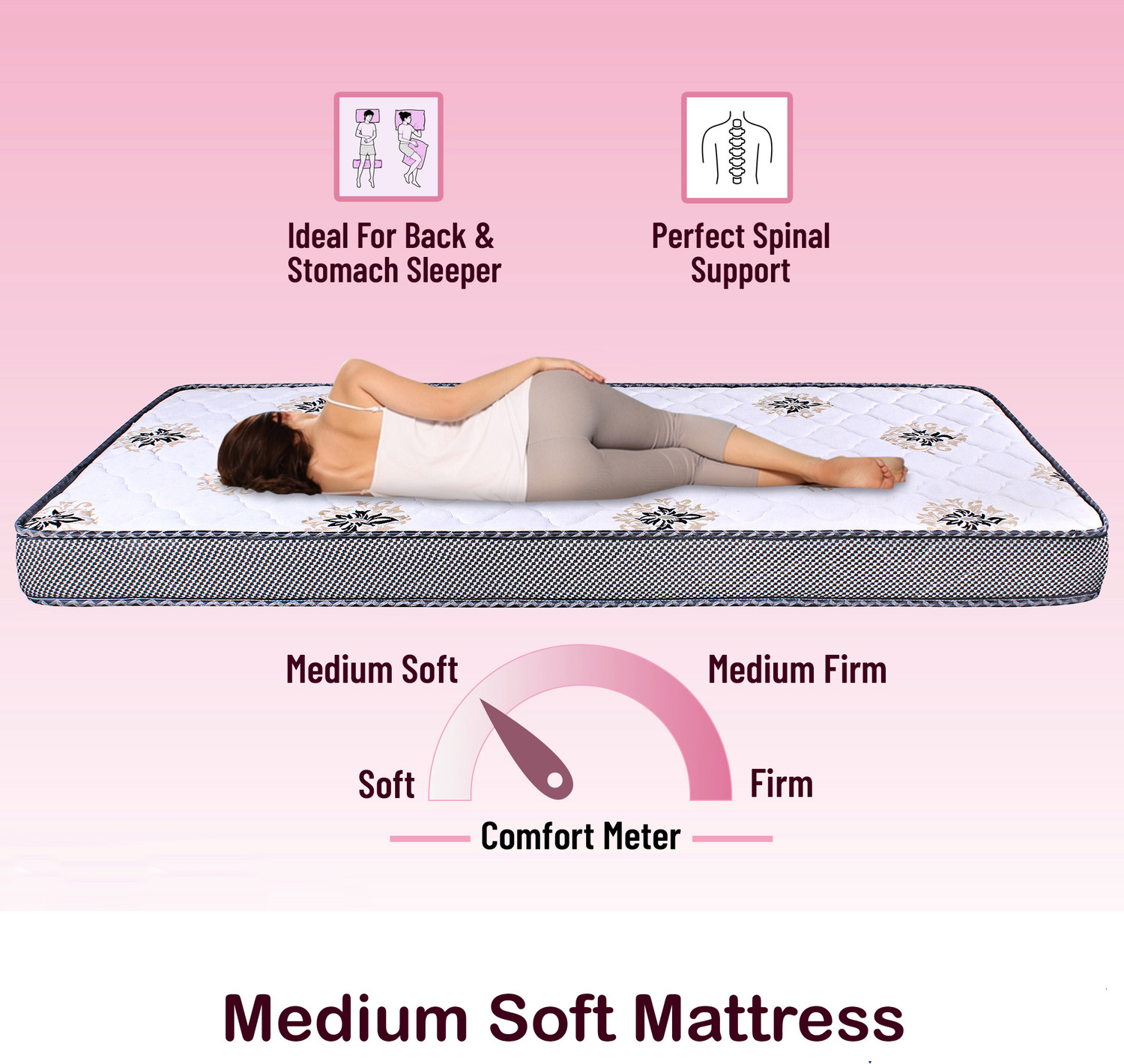 Image of softland Oceanic Orthopedic Classic 7 inch King Memory Foam Mattress