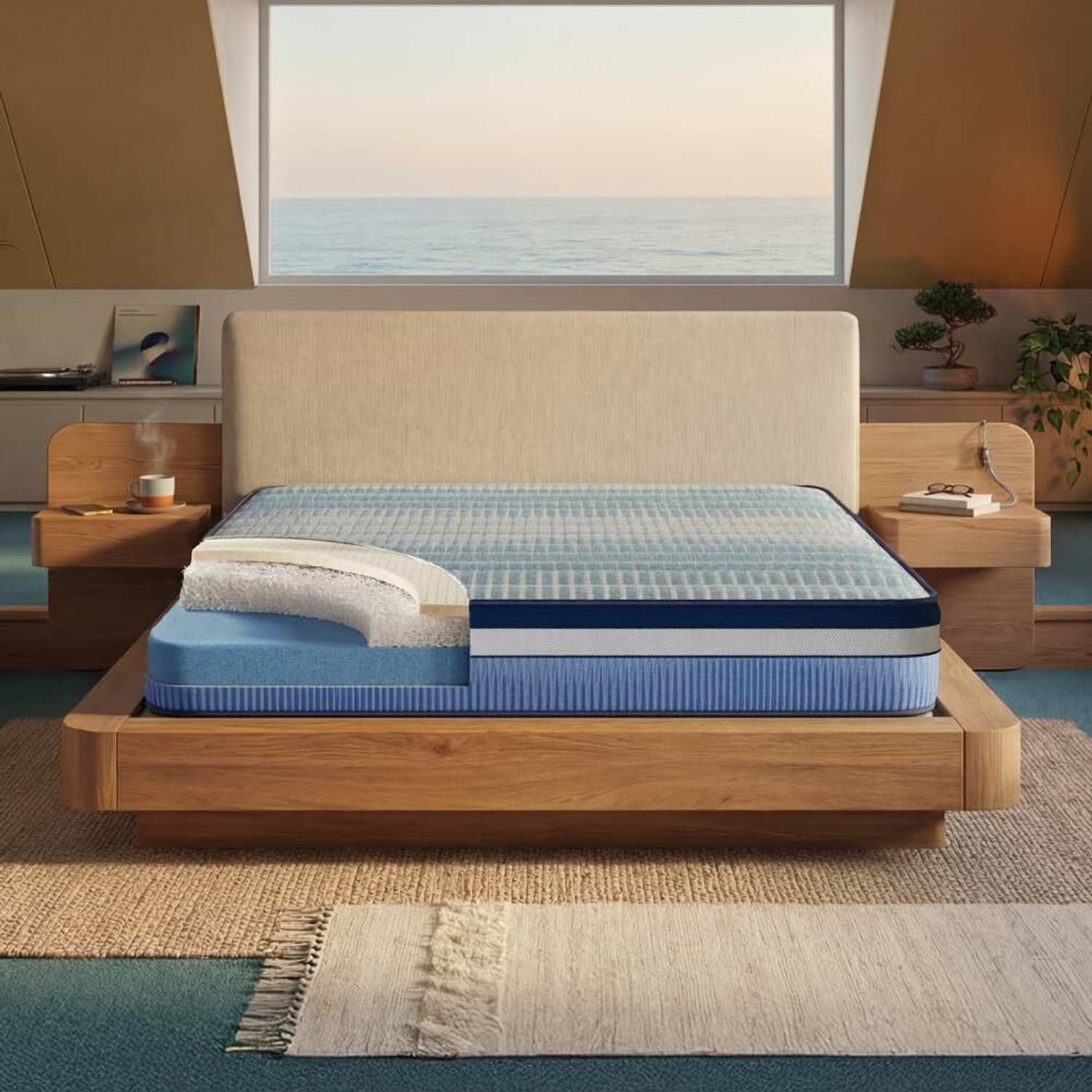 Image of Duroflex Duropedic Airboost 3.6 - Firm Orthopedic Mattress with Neo Latex Plush Top 6 inch Single High Resilience (HR) Foam Mattress