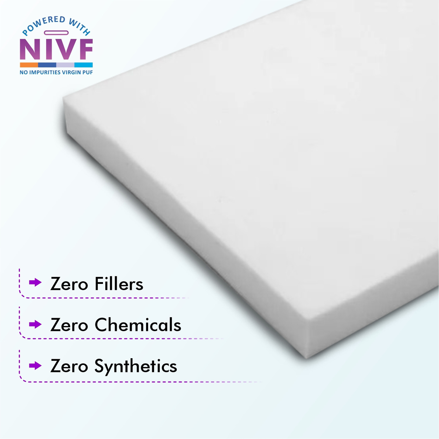 Image of SLEEP SPA Soft Bounce Premium Orthopedic Direct From Factory 3 inch King High Resilience (HR) Foam Mattress