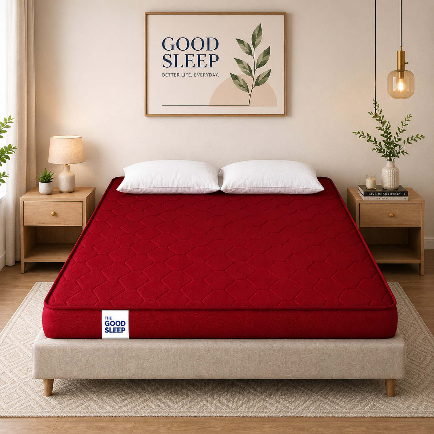 Image of The GoodSleep Bed Mattress 4 inch Double High Density (HD) Foam Mattress