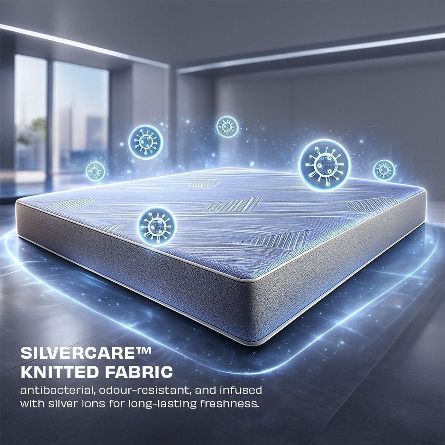 Image of Restolex SilvRest-India's First Silver-Infused with 7-Zone Orthopedic Support Roll-Pack 6 inch Single Natural Latex Mattress