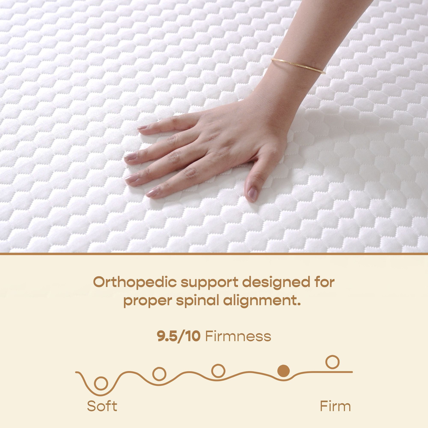 Image of SleepyCat Latex Orthopedic 6 inch Double Latex Foam Mattress