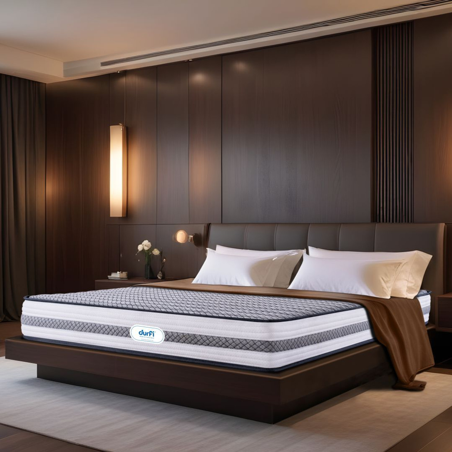 Image of Durfi Orthopedic 8 inch Queen Bonded Foam Mattress