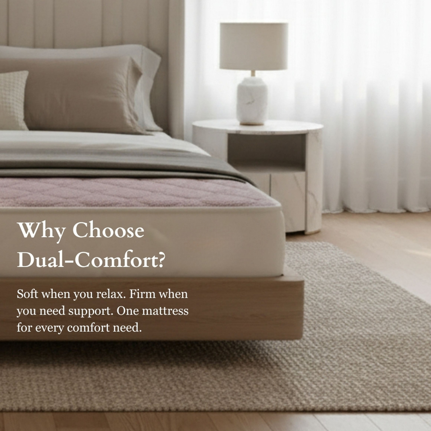 Image of Oak&Loom Nuvana Knitted Fabric Mattress with Soft Quilted Top 7 inch Single High Density (HD) Foam Mattress