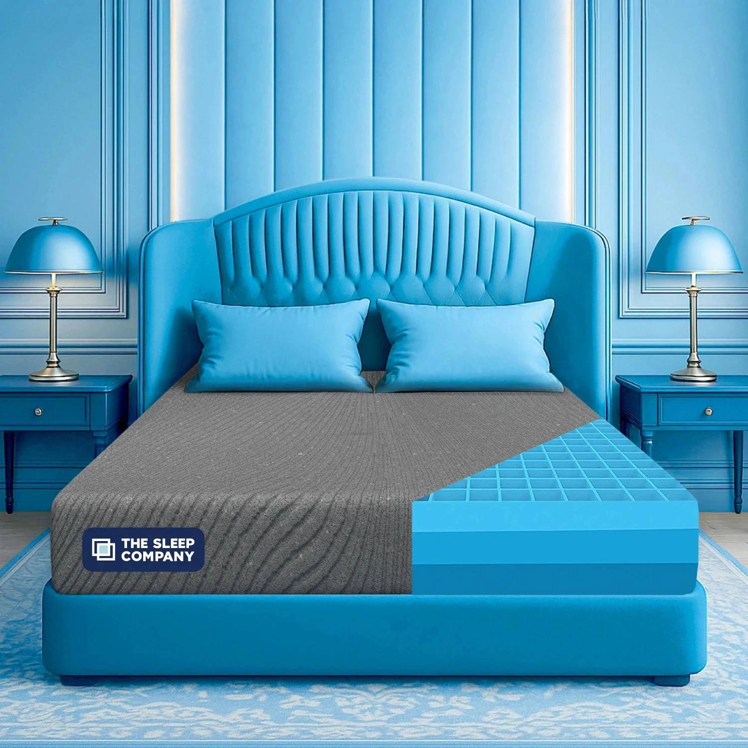 The Sleep Company SmartGRID Ortho Grey 8 inch King Mattress - Image 1