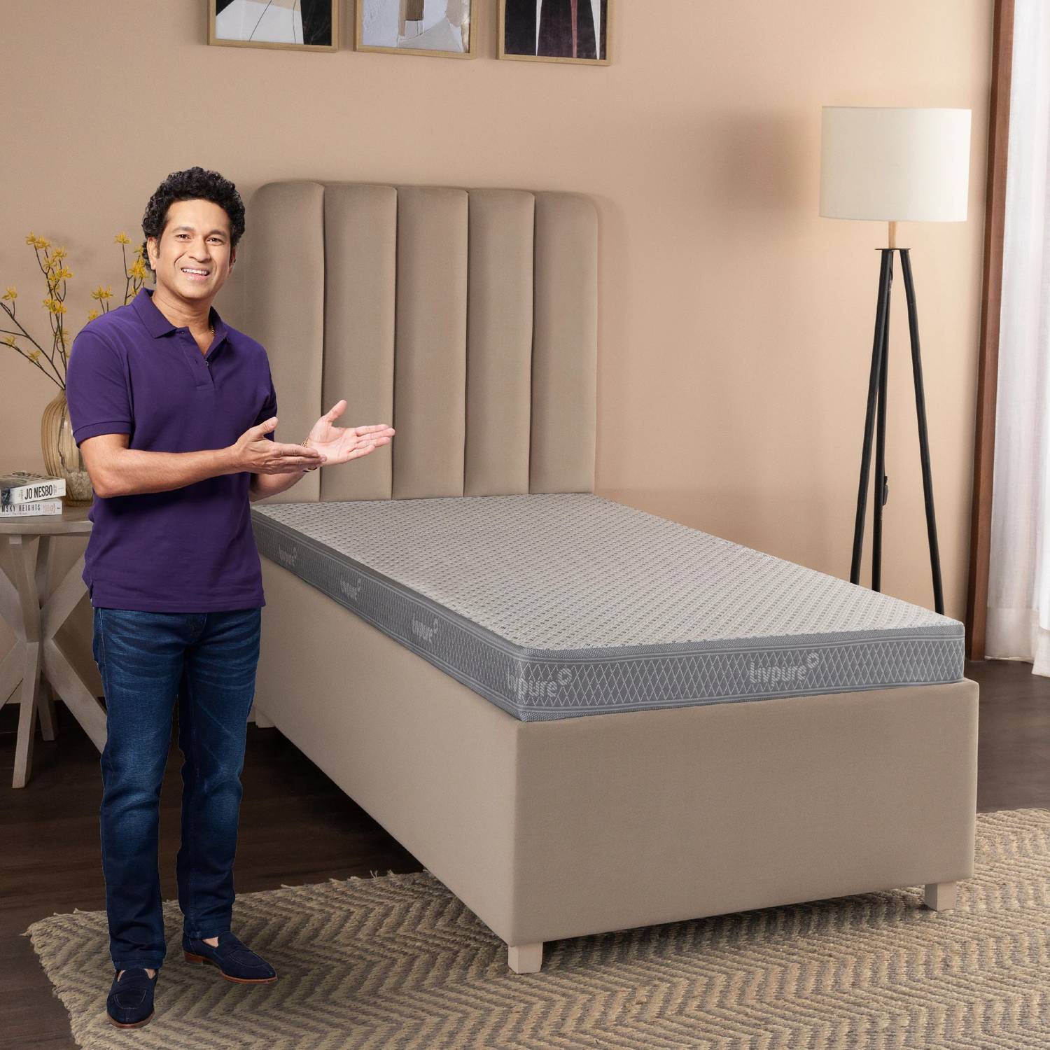 Livpure Smart ORTHO DUOS-X Plus Reversible Dual-Flip Ortho Medium Soft & Firm 2in1 comfort 5 inch Single High Resilience (HR) Foam Mattress