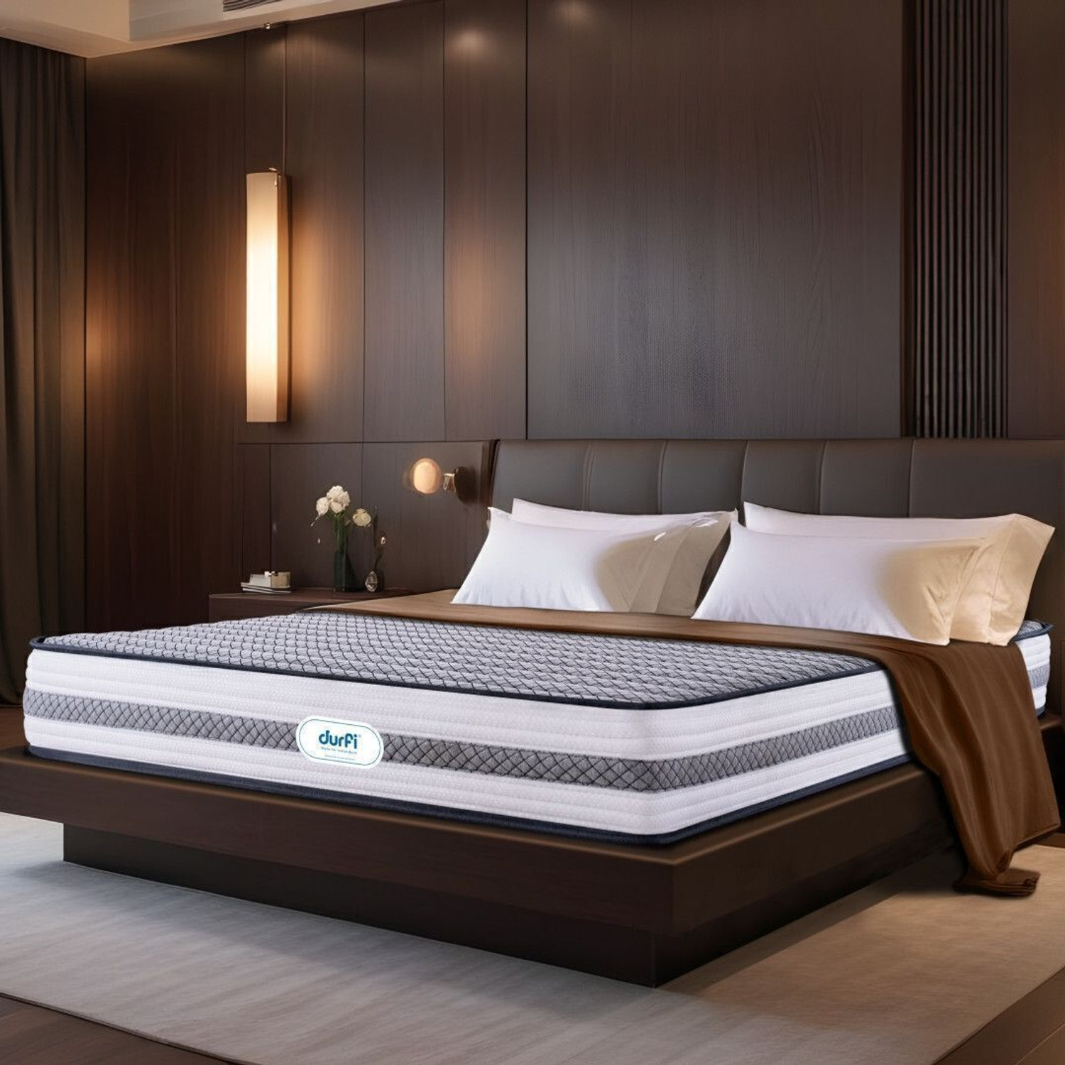 Image of Durfi Orthopedic 6 inch Queen Bonded Foam Mattress