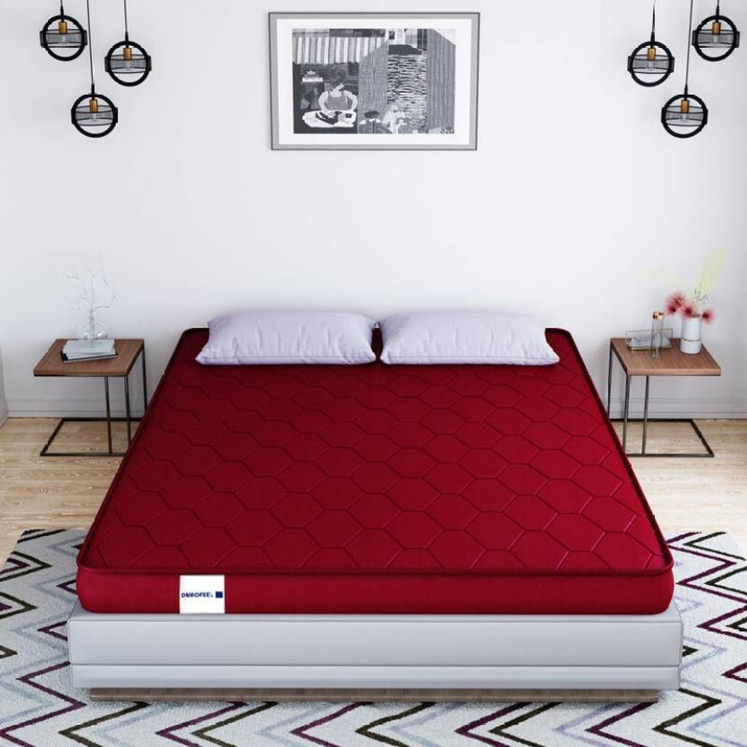 Image of KGF Bed Mattress 4 inch Double High Density (HD) Foam Mattress
