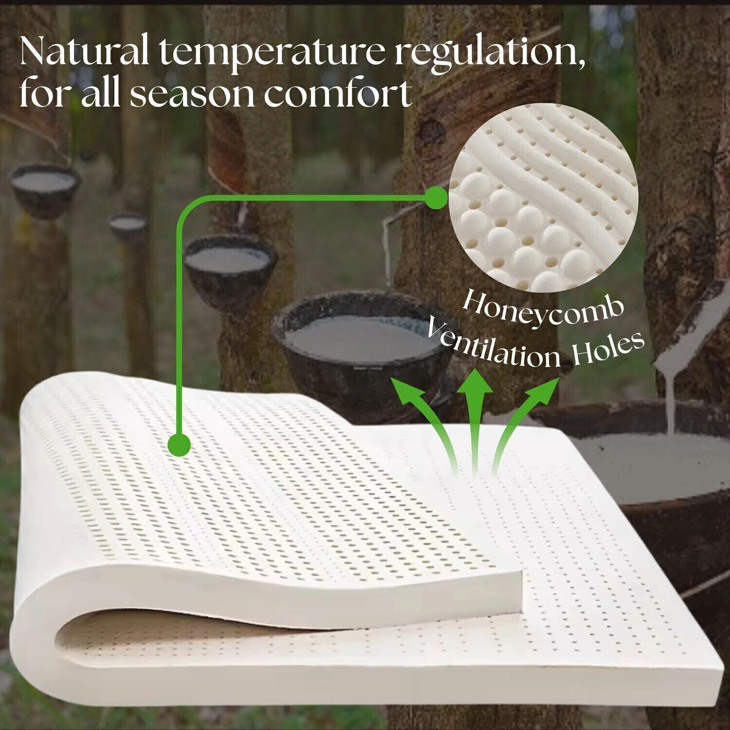 Image of DozeIQ Natural Latex Orthopedic Reversible Mattress Back Pain Relief & Spine Support 5 inch Double High Resilience (HR) Foam Mattress