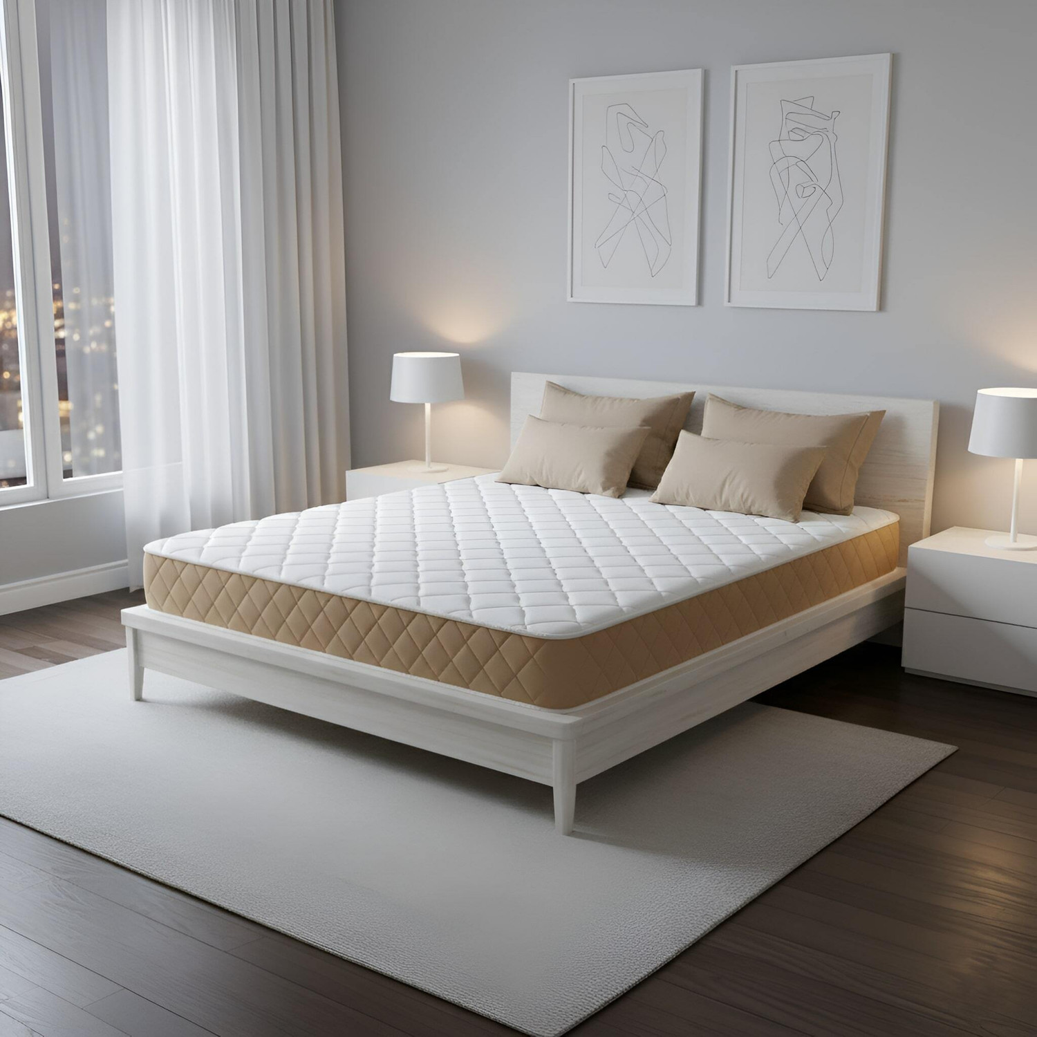 Image of SLEEP SPA PREMIUM ORTHOPEDIC Memory Foam with HerbFRESH TECHNOLOGY 10 inch King Memory Foam Mattress