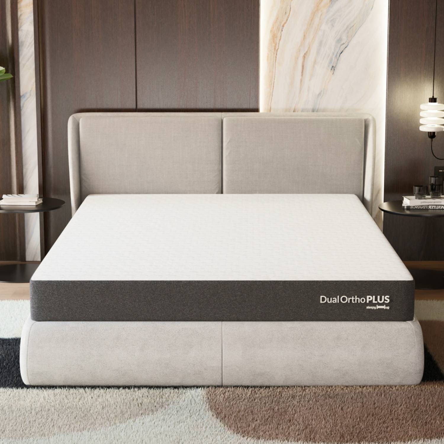 SleepyHug AirCell Series Dual Ortho Reversible Orthopedic 2-layer Honeycomb Grid Foam 6 inch King High Resilience (HR) Foam Mattress