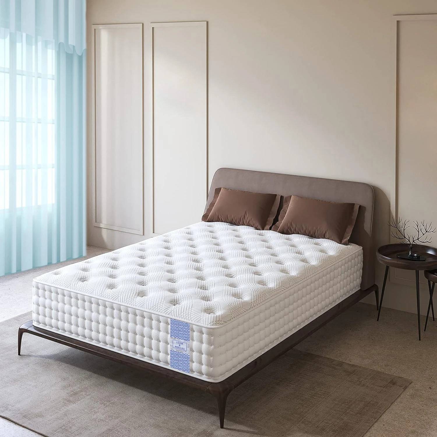 Loom & Needles Reactive Dual Comfort Orthopaedic 5 Zoned Gel Memory Foam 6 inch Single Pocket Spring Mattress