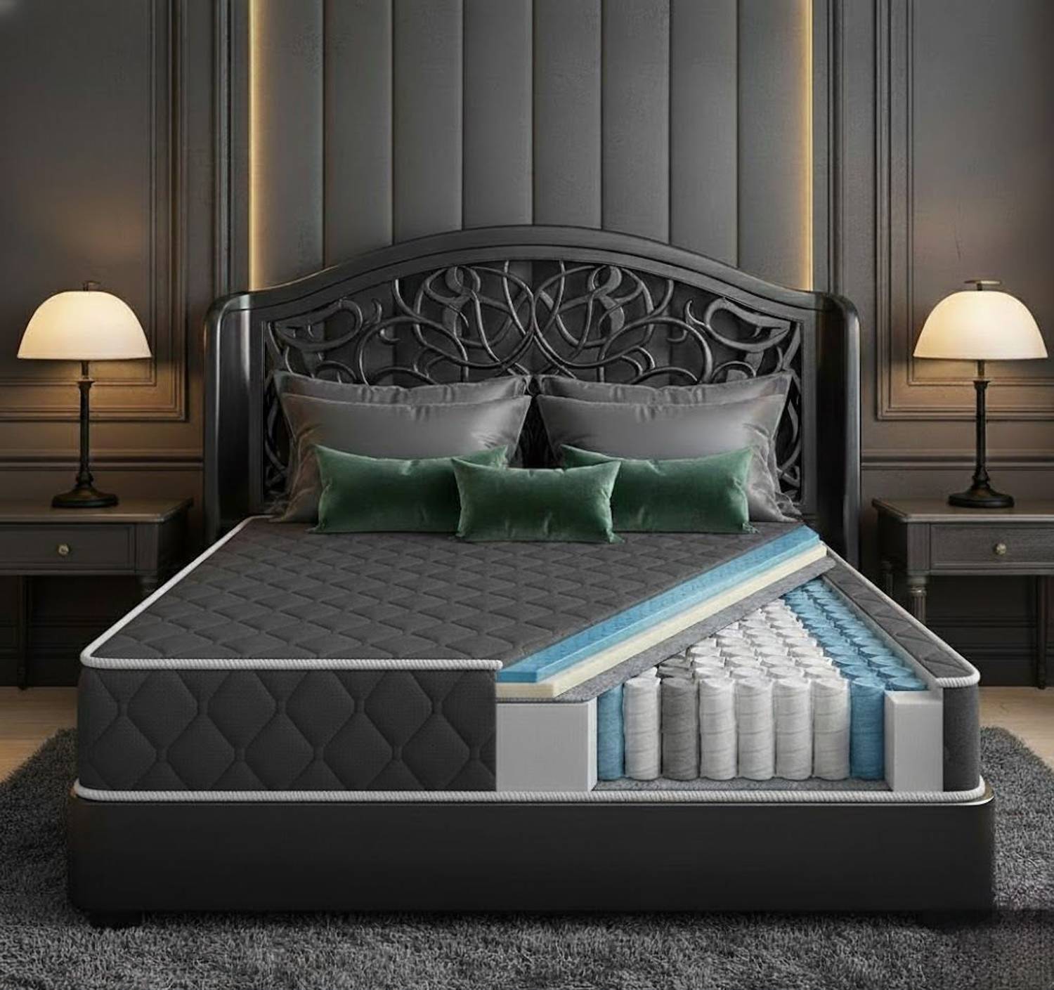 Aeronix 5 Zoned Pocket Spring Orthopedic Mattress with Memory Foam