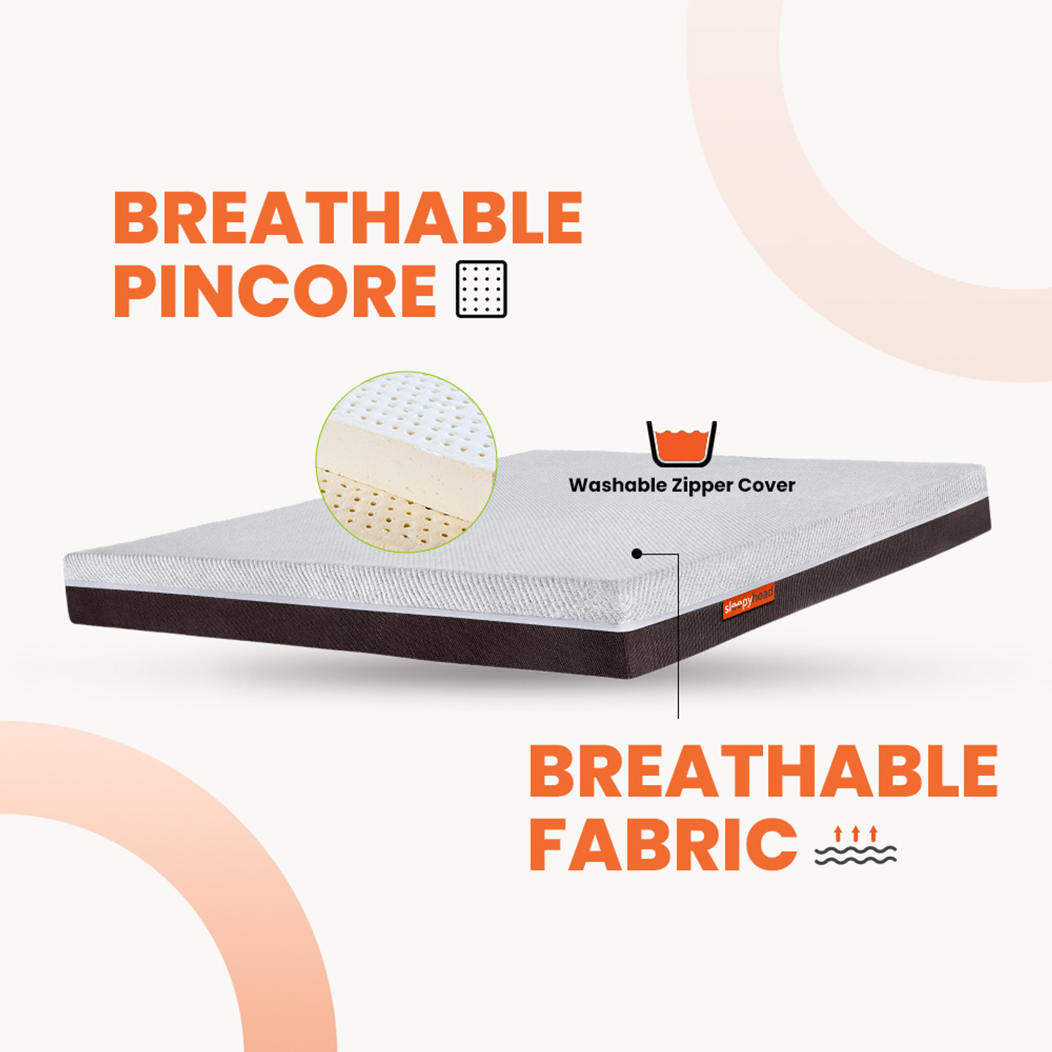 Image of Sleepyhead Laxe - Body IQ Orthopedic Memory Foam 6 inch Queen Latex Foam Mattress