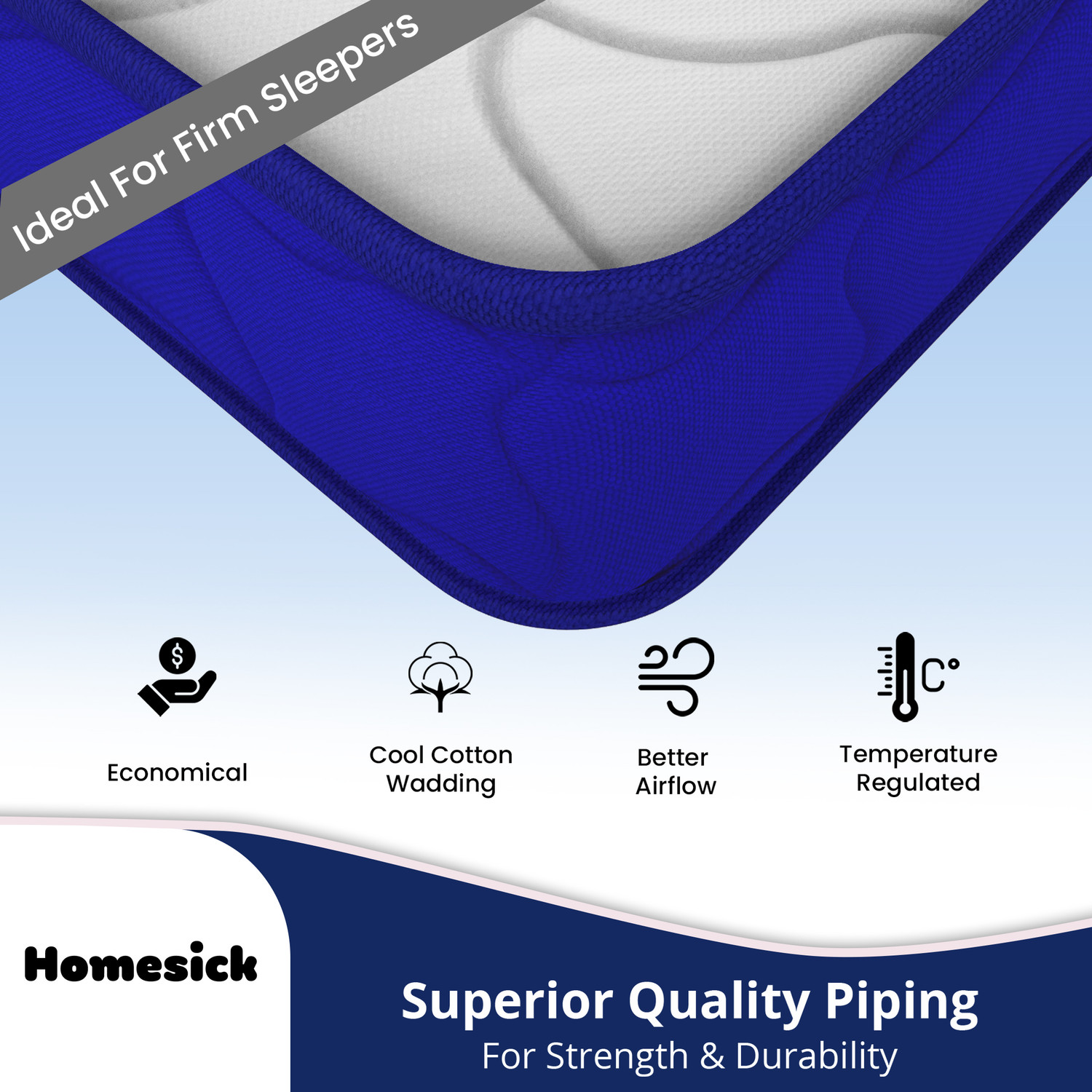 Image of Homesick Marx - Dual Comfort Ortho Reversible Soft & Hard 6 inch Single PU Foam Mattress