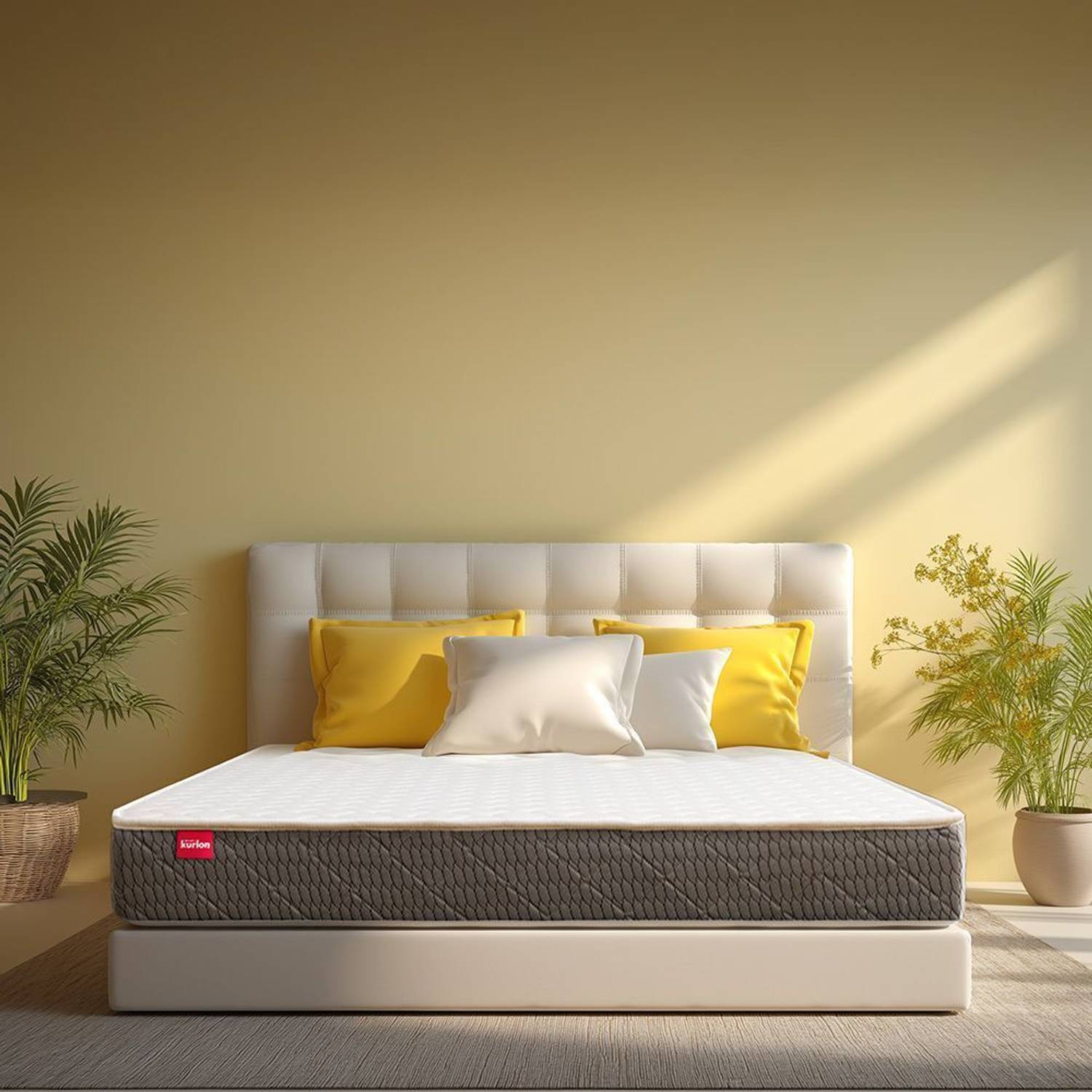 KURLON Spinel Ortho, Firm, Back Support, Breathable, HD Bonded Foam, PU Quilting Top 5 inch King Bonded Foam Mattress