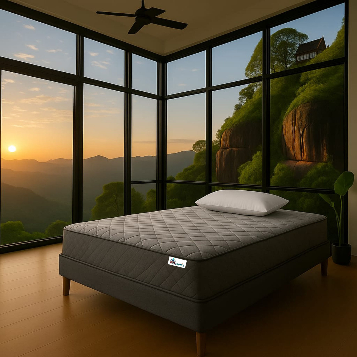 Image of Aeronix Orthopedic Memory Foam Mattress 6 inch King High Resilience (HR) Foam Mattress