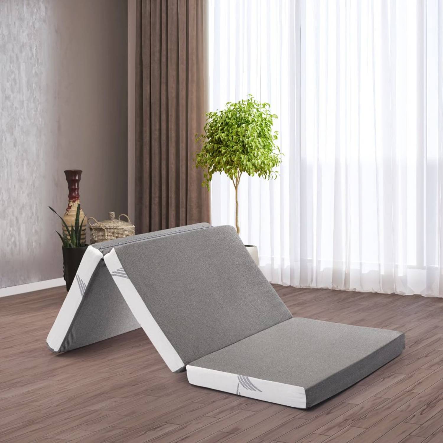 Wakefit Flexagon Tripod Pro 4 inch Double High Resilience (HR) Foam Mattress