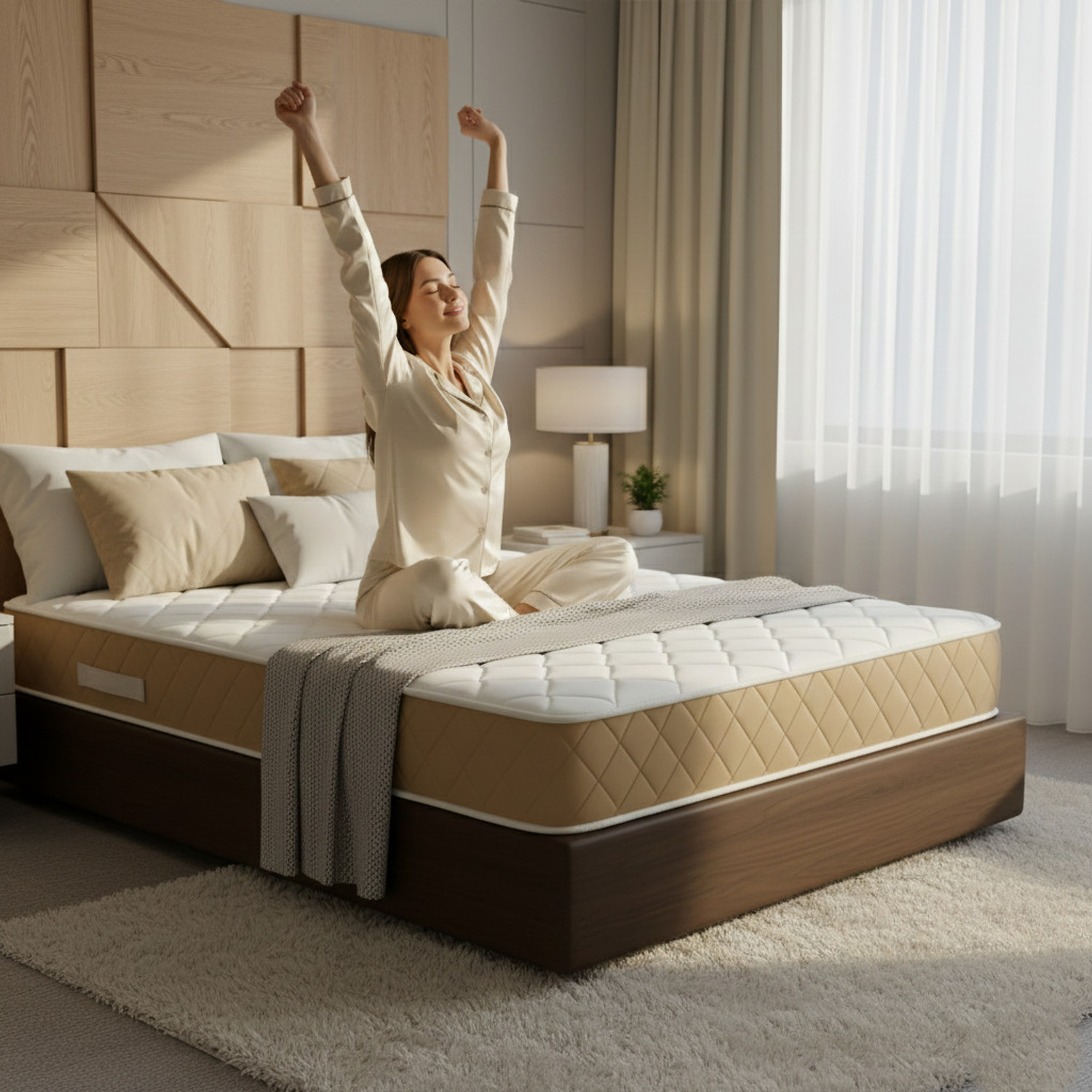 Image of SLEEP SPA PREMIUM ORTHOPEDIC Memory Foam with HerbFRESH TECHNOLOGY 10 inch King Memory Foam Mattress