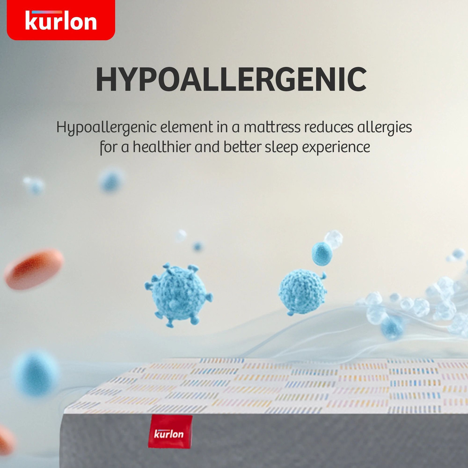Image of KURLON Dual Reversible Mattress, Soft & Firm Support 4 inch Single High Resilience (HR) Foam Mattress
