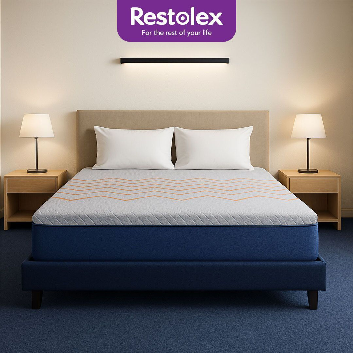 Image of Restolex Anti-Stress Orthopedic Roll-Pack 6 inch King Memory Foam Mattress