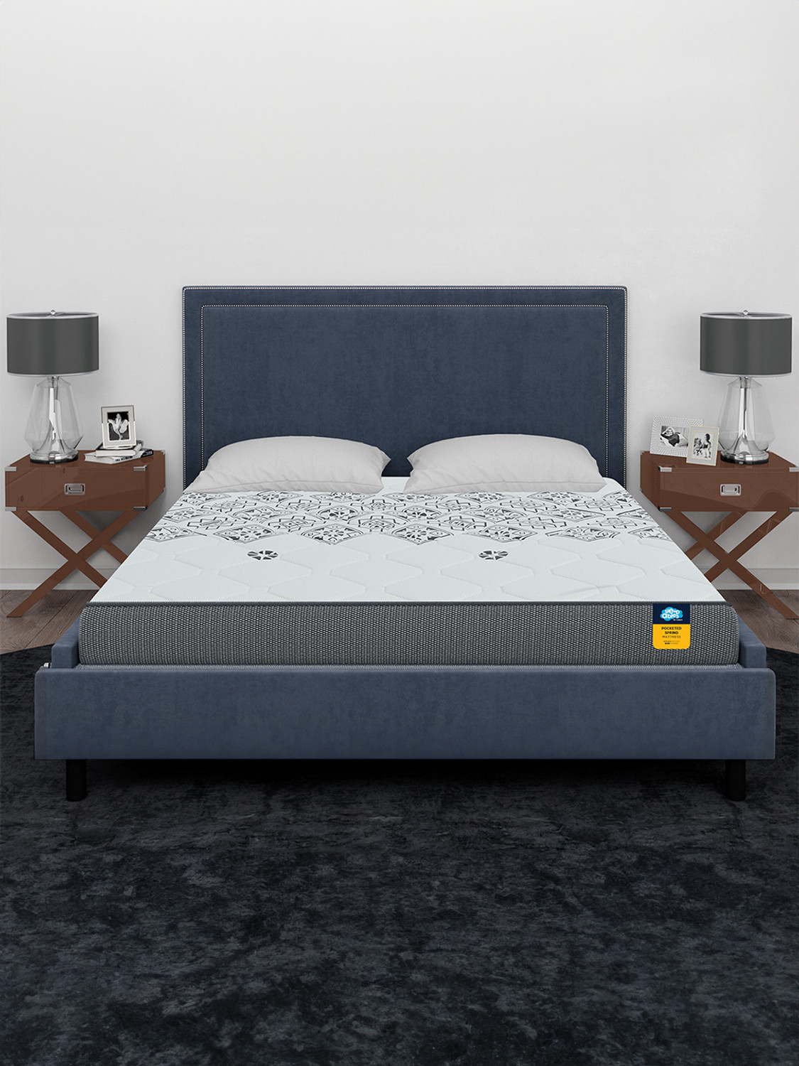 Image of Centuary Mattresses Sleepables Ortho Pocketed Zero Partner Disturbance Plush Quilted 10 inch Queen Pocket Spring Mattress