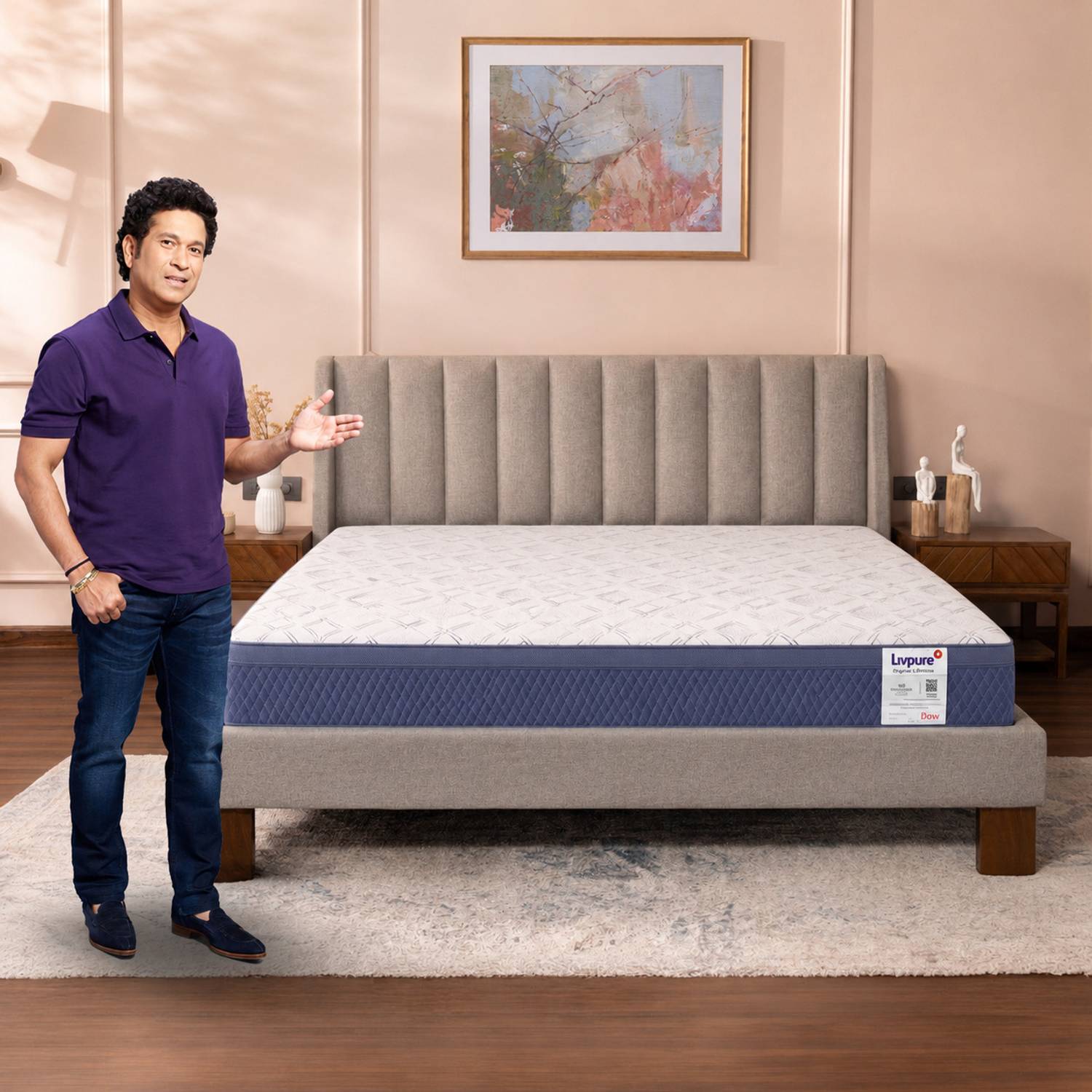 Livpure Smart ORTHO PRO+ Memory Foam Orthopedic with Spine Shaped 5D Zone Comfort Technology 6 inch Single High Resilience (HR) Foam Mattress