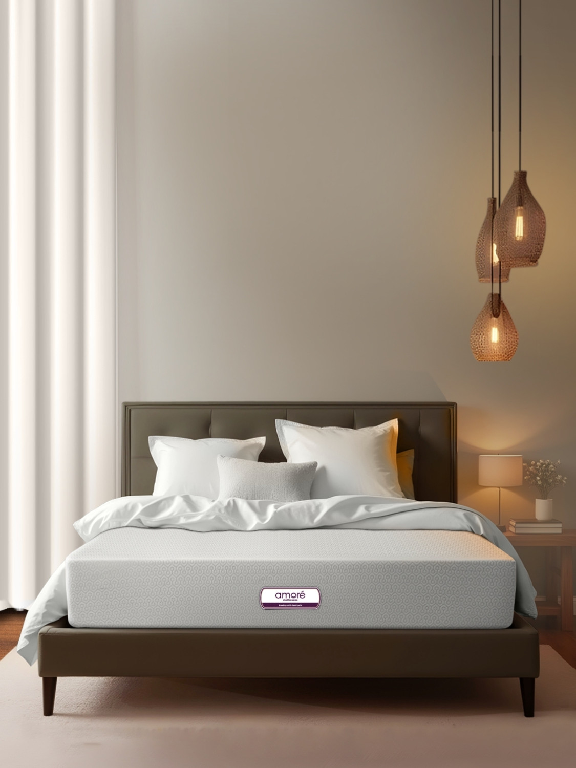 Image of Amore International Amore Essential Orthopedic CertiPUR-US Certified | CertiGuard Technology 6 inch Single High Resilience (HR) Foam Mattress