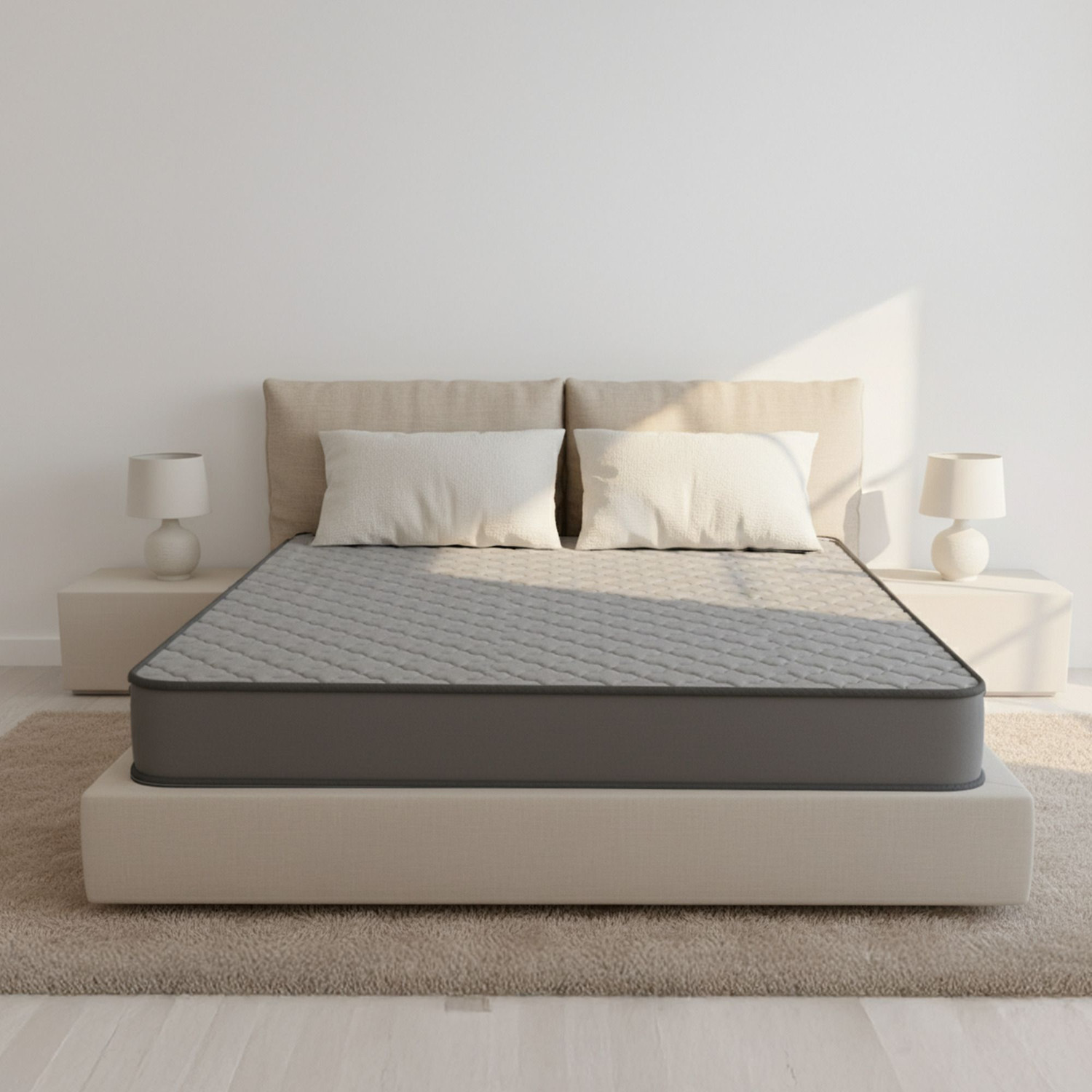 Image of Sleepwell MyMattress, Luxury Soft, Plush Firmness, Resitec Foam,Neem Anti Microbial 6 inch King High Resilience (HR) Foam Mattress
