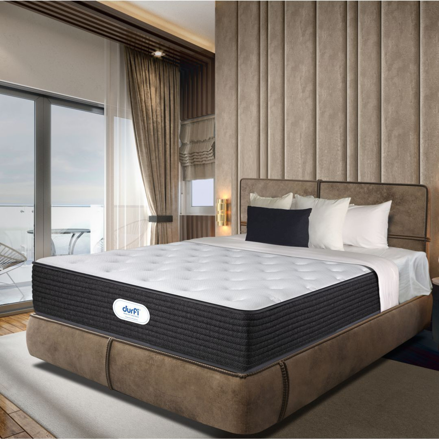 Image of Durfi Ortho Flex Hybrid 6 inch King Pocket Spring Mattress