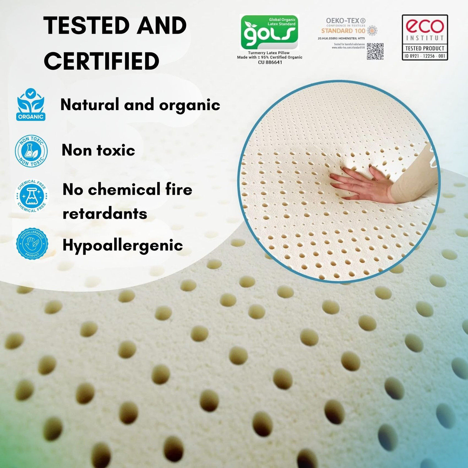 Image of SLEEPSPA Balance - Orthopedic Mattress with Plant-Based Cellulose Foam 8 inch Double Natural Latex Mattress