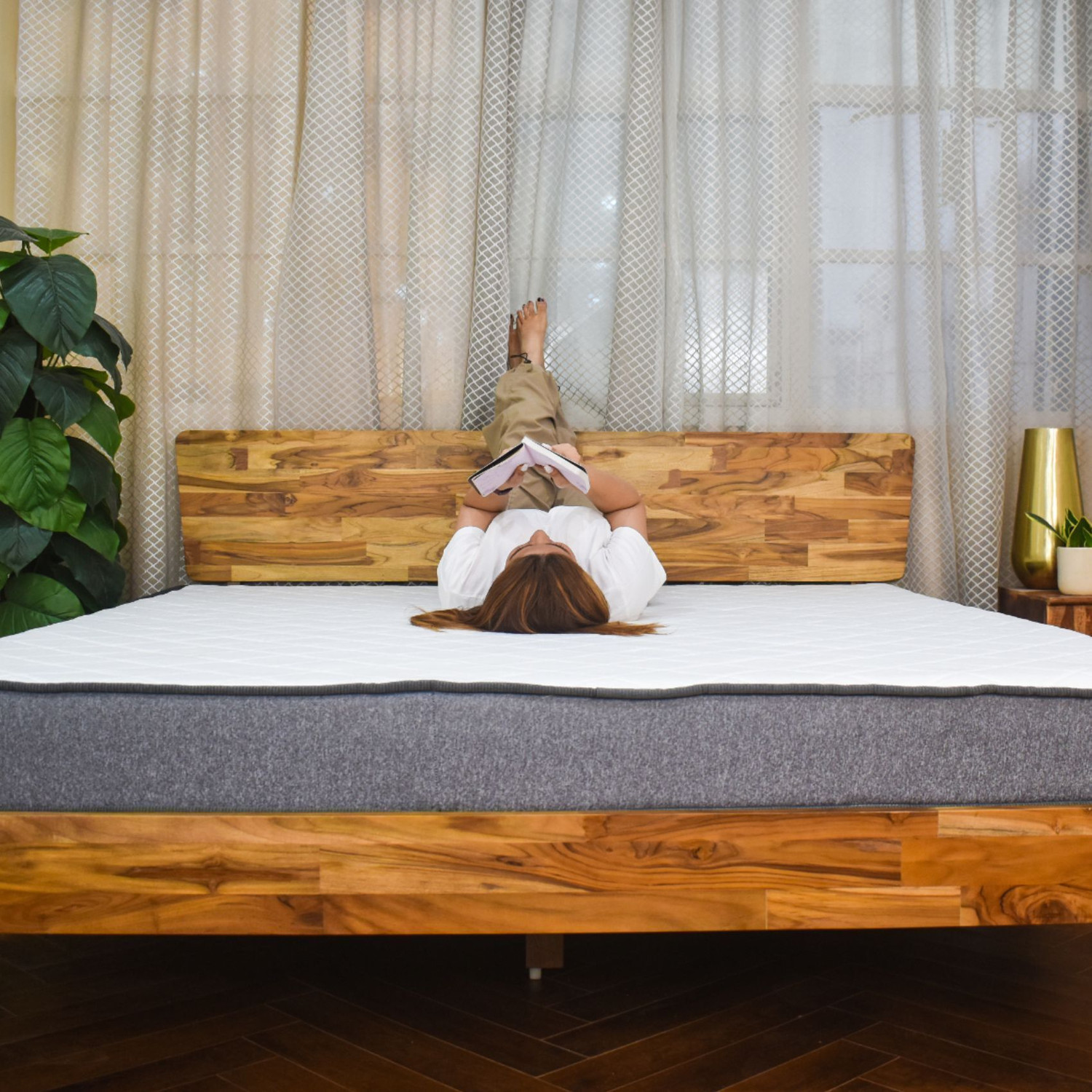 Image of SLEEP SPA Twin Plus 5-Zone I-shape Tech. 4 inch Single Memory Foam Mattress