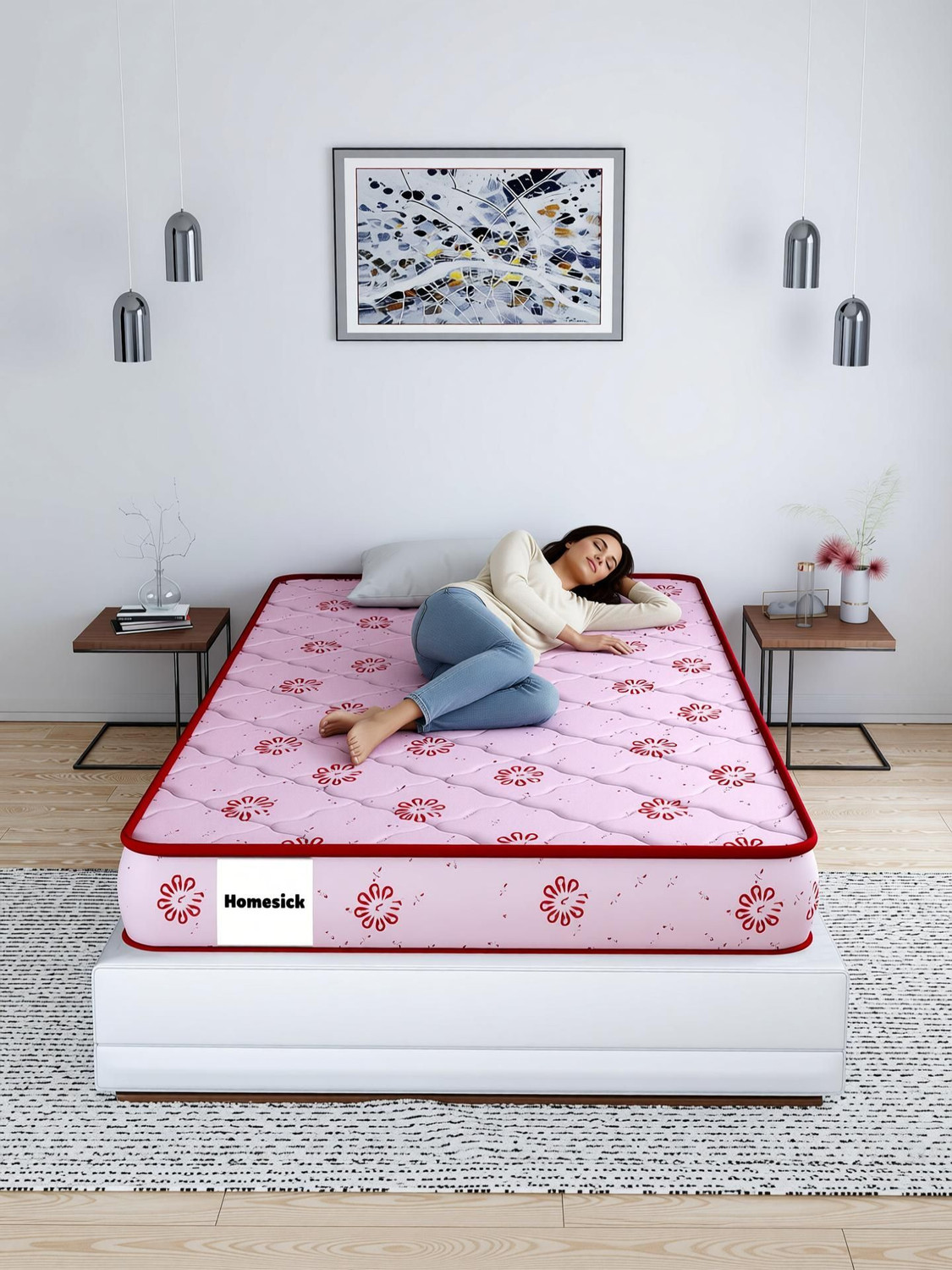 Image of Homesick Bliss Dual Comfort - Soft & Hard 4 inch Single High Density (HD) Foam Mattress