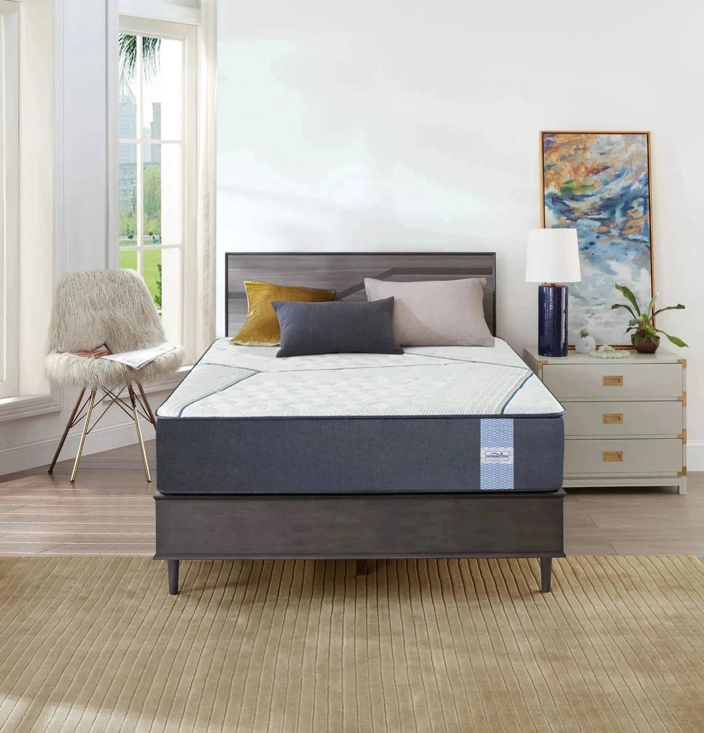 SPRINGTEK Bonded Foam Orthopedic 5 Layered Spinel Ortho Medium Firm Support 5 inch Single Memory Foam Mattress