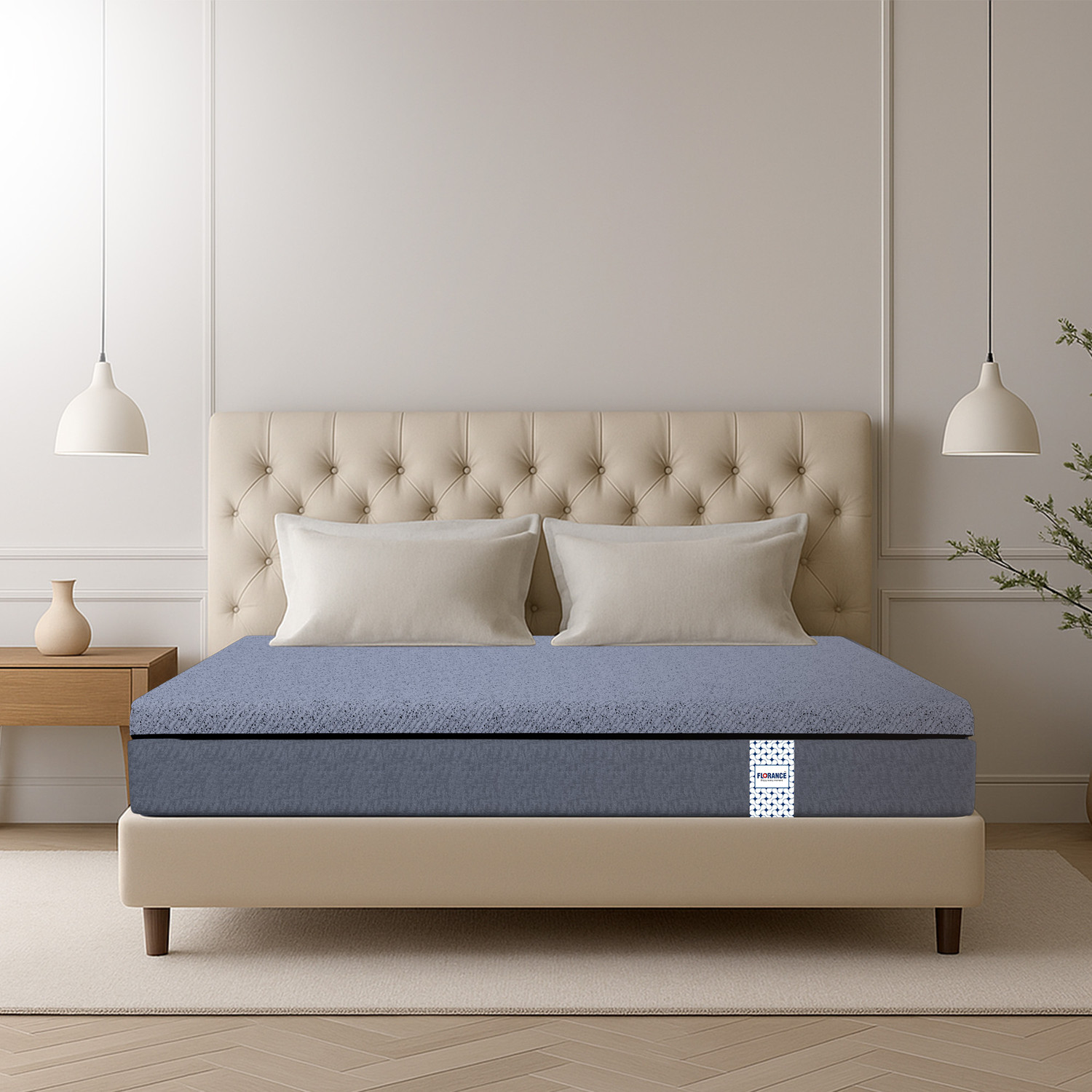 Image of Florance Orthopedic 7 Zone Air Gel Memory Foam Mattress 6 inch Single High Resilience (HR) Foam Mattress