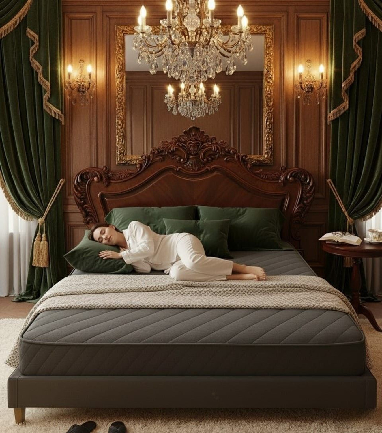 Image of Aeronix Orthopedic Memory Foam Mattress 6 inch King High Resilience (HR) Foam Mattress