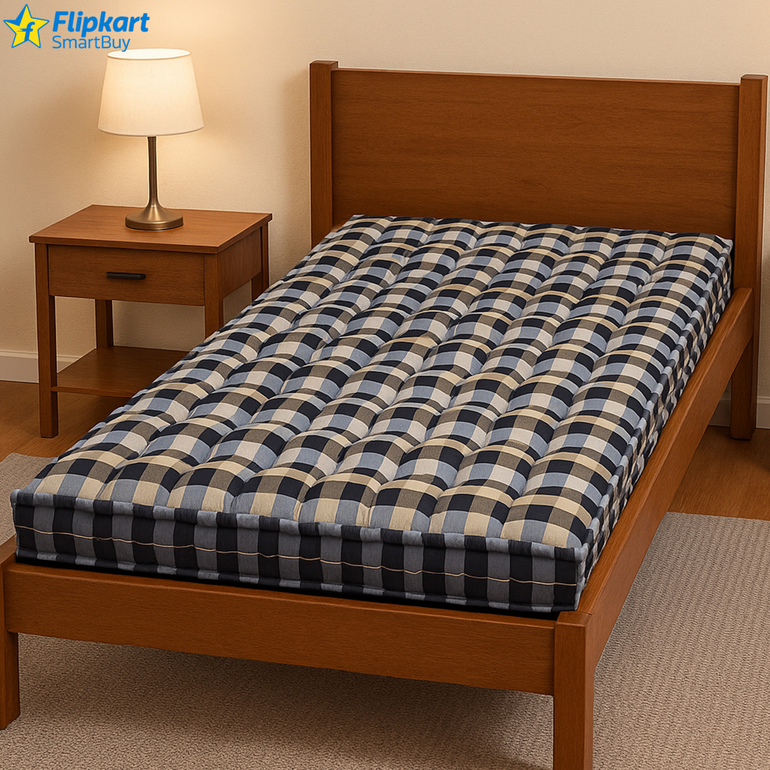 Image of Flipkart SmartBuy queen size cotton mattress 5x6 5 inch Queen Cotton Mattress