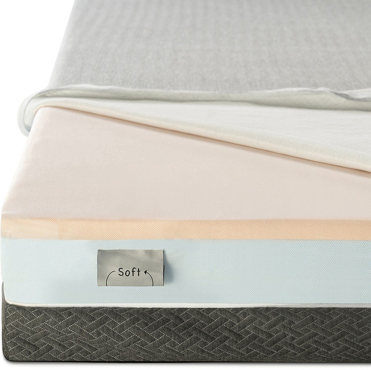 Image of Duroflex LiveIn Adapt Flippable with 3 Interchangeable Firmness Layers 6 inch Single High Resilience (HR) Foam Mattress