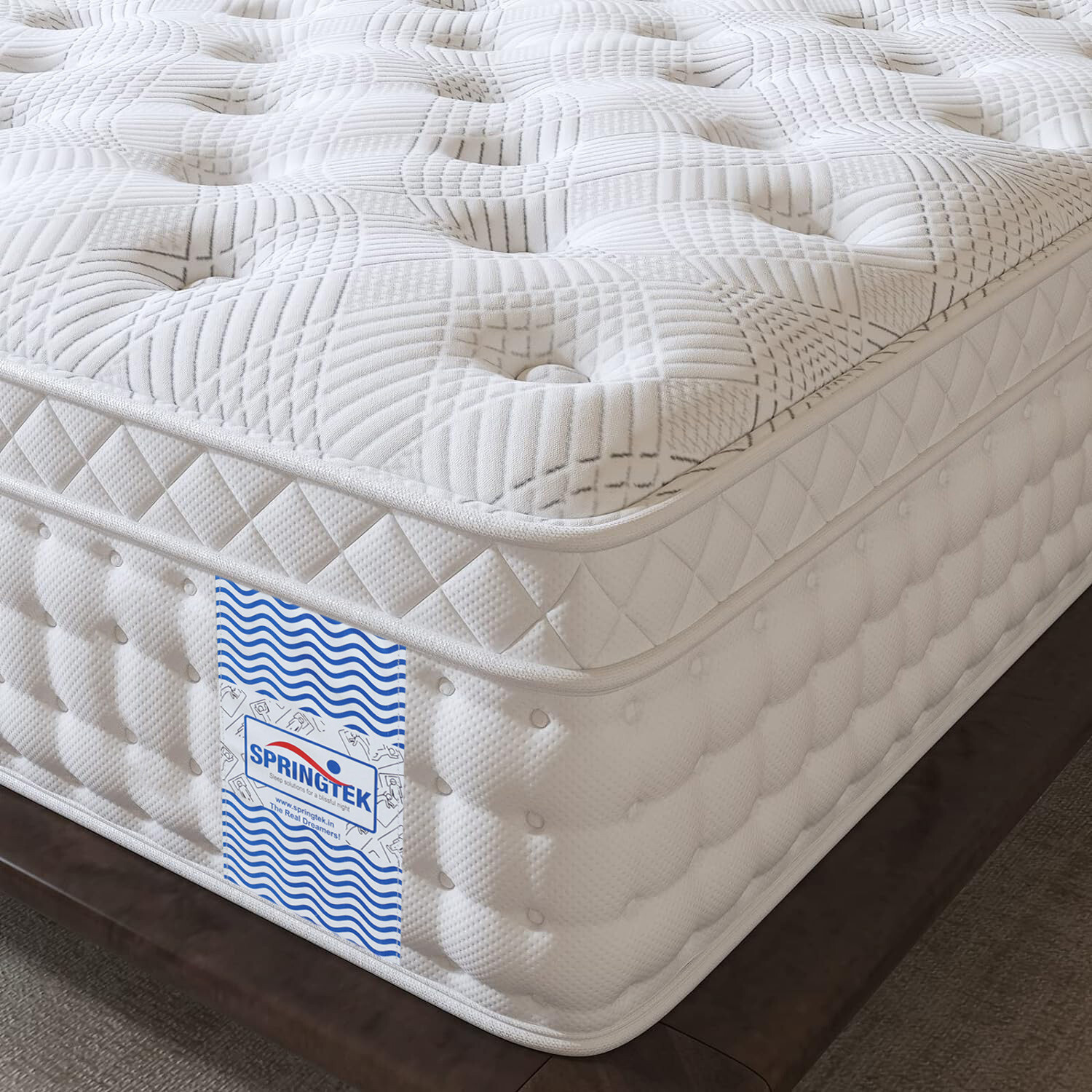Image of SPRINGTEK Euro Top Luxe Memory Foam 6 inch King Pocket Spring Mattress