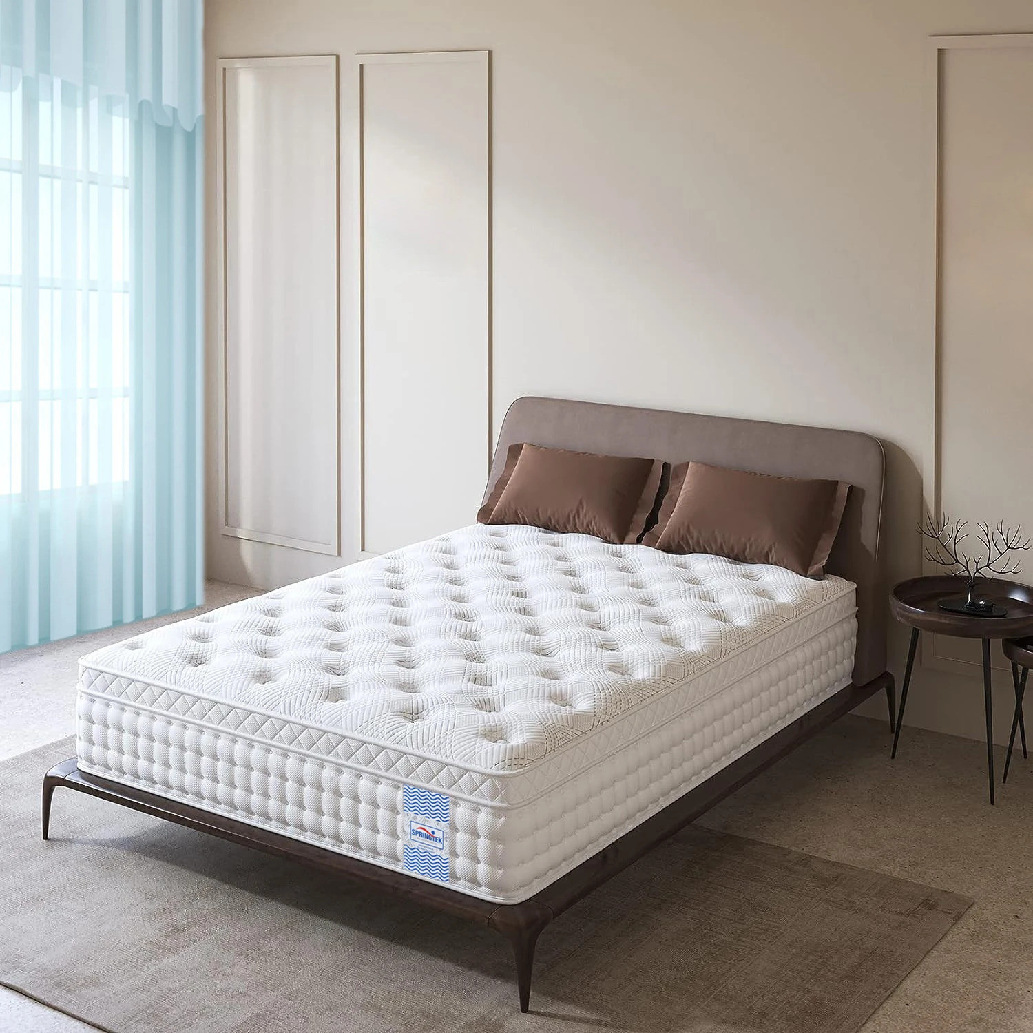 Image of SPRINGTEK Euro Top Luxe Memory Foam 6 inch King Pocket Spring Mattress