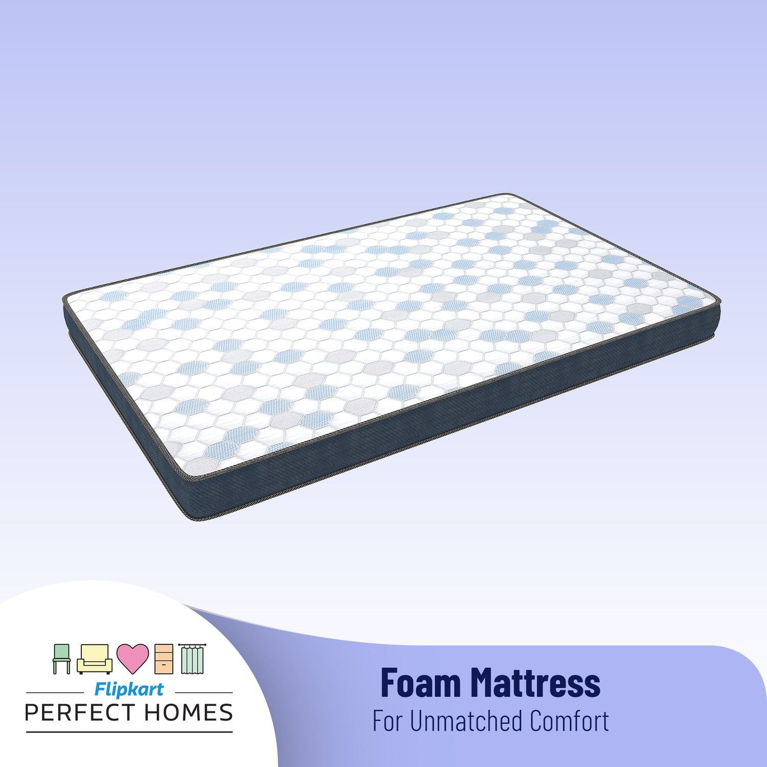 Image of Flipkart Perfect Homes Skye 8 inch Queen Memory Foam Mattress
