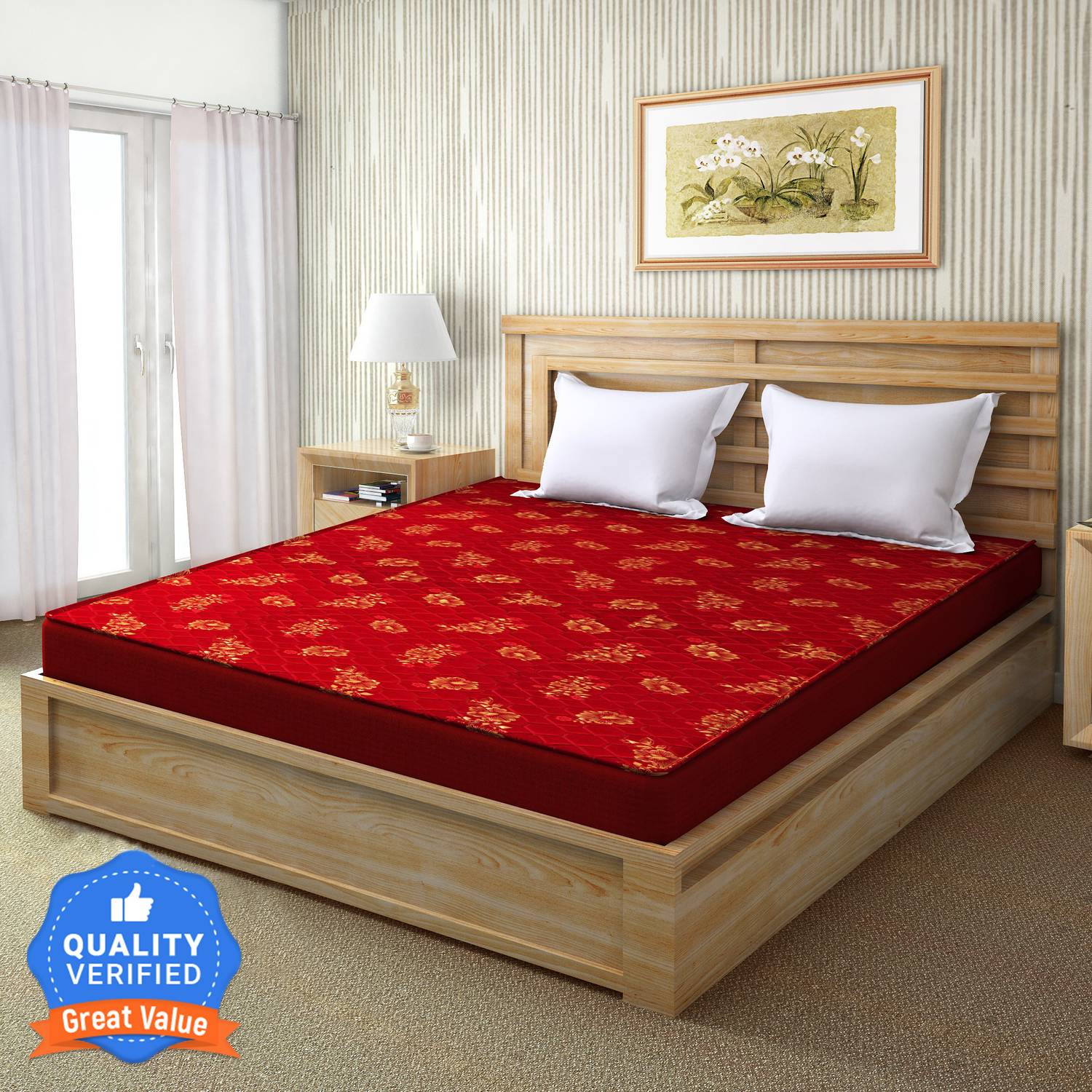 Flipkart Perfect Homes Rhea 4 inch Double PU Foam Mattress