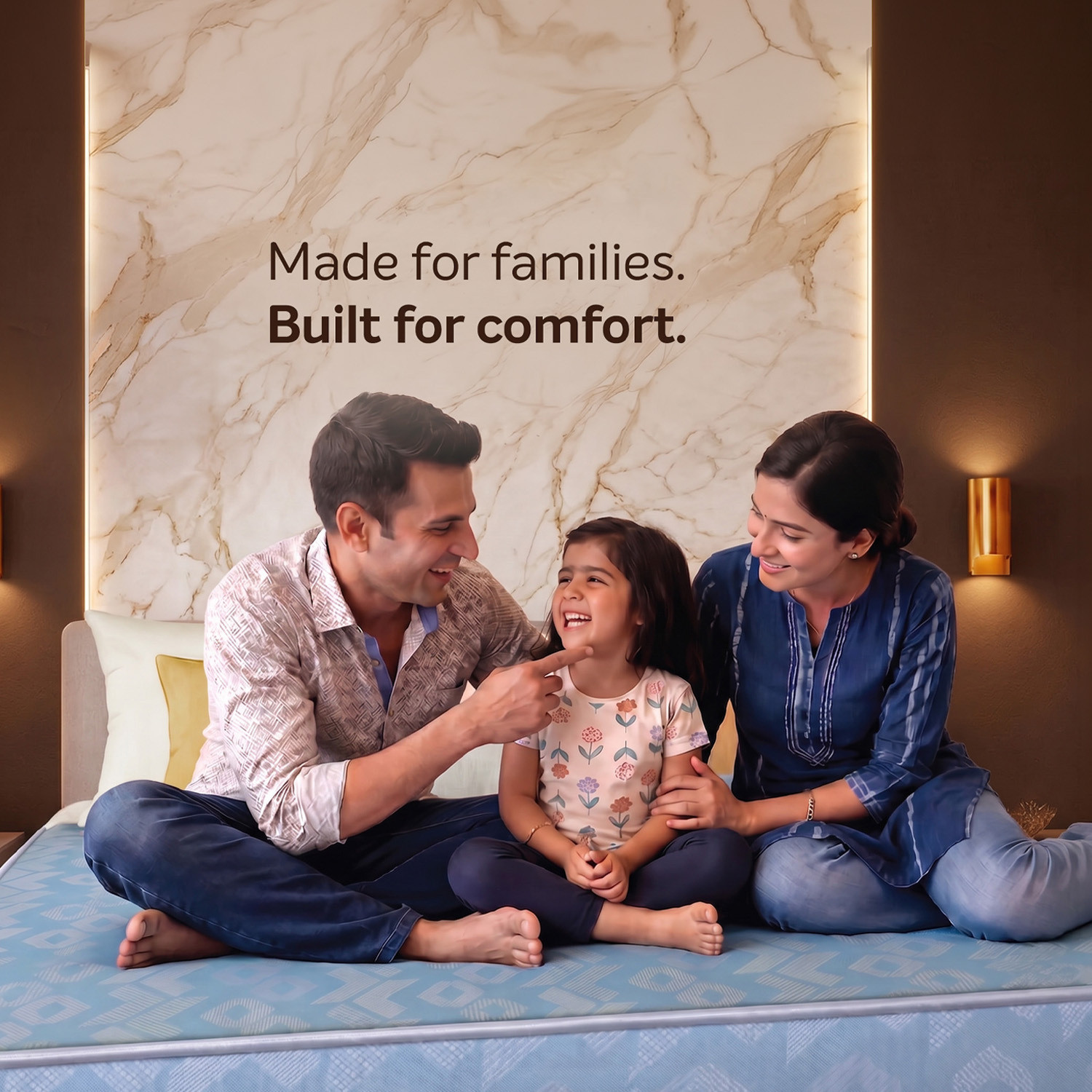 Image of Sleepwell Ortho, Medium Firm, Orthopedic Support, Anti-Microbial, 10 Yr Warranty, 8 inch King High Resilience (HR) Foam Mattress