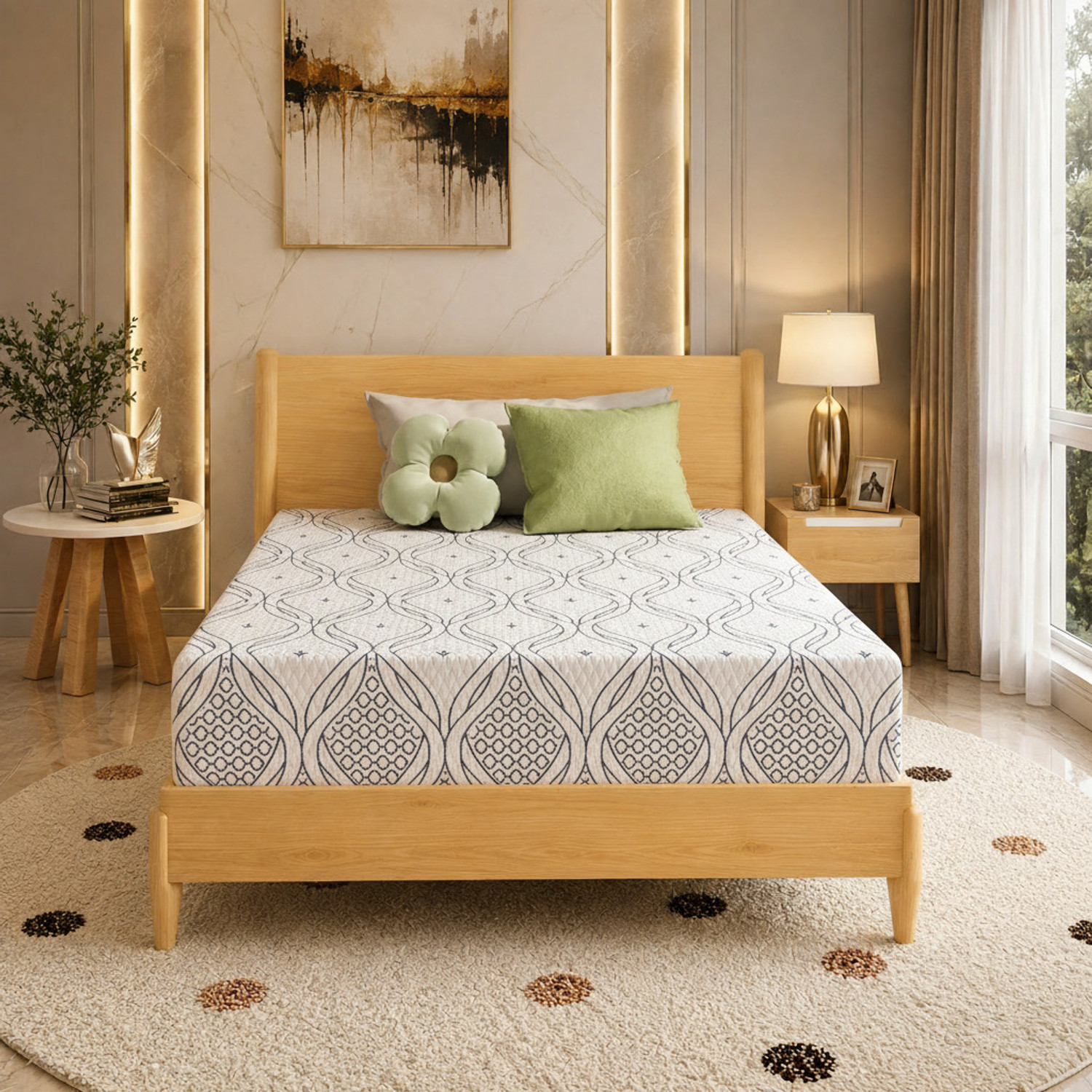 Image of COLOFLY Dual Comfort Reversible Mattress, Medium Soft & Firm, Anti-Microbial Technology 6 inch Single PU Foam Mattress